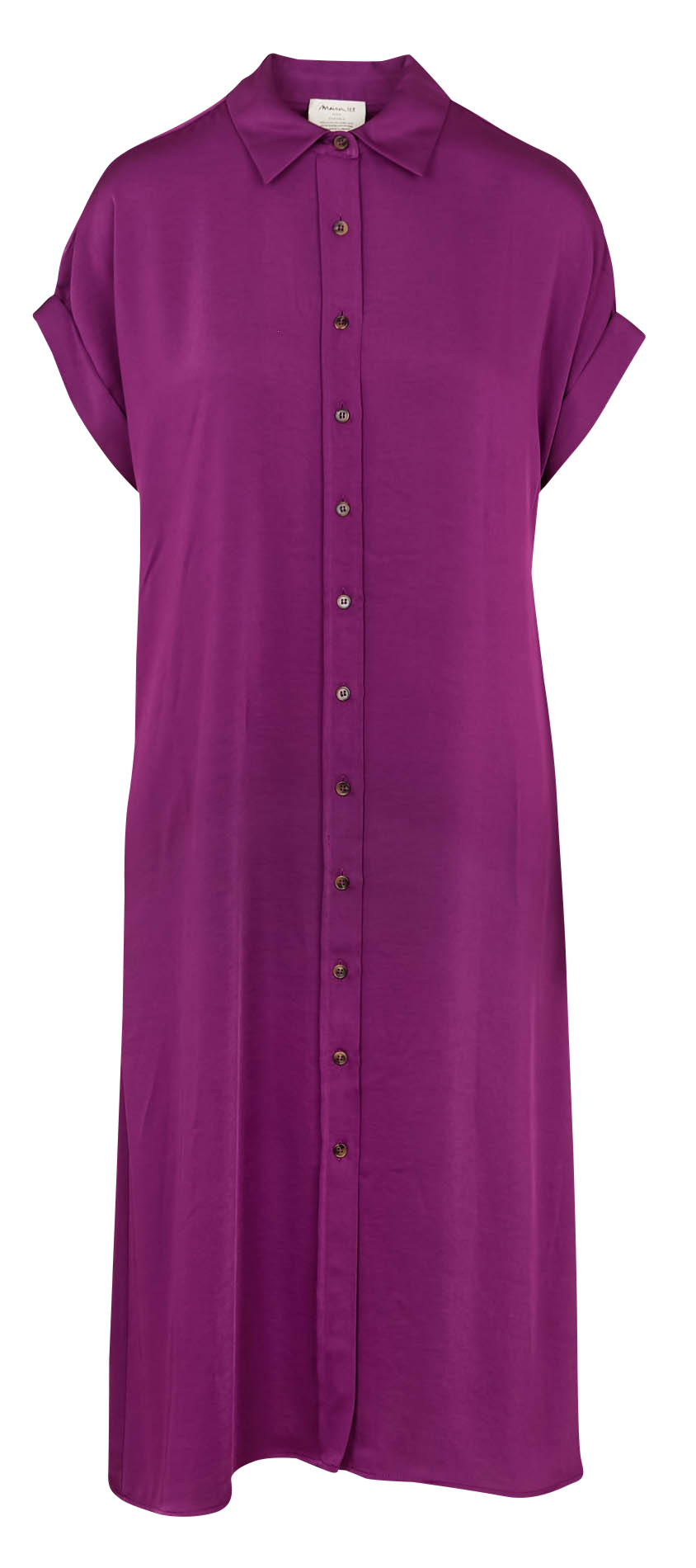 Midi dress with shirt collar MAISON 123 Purple