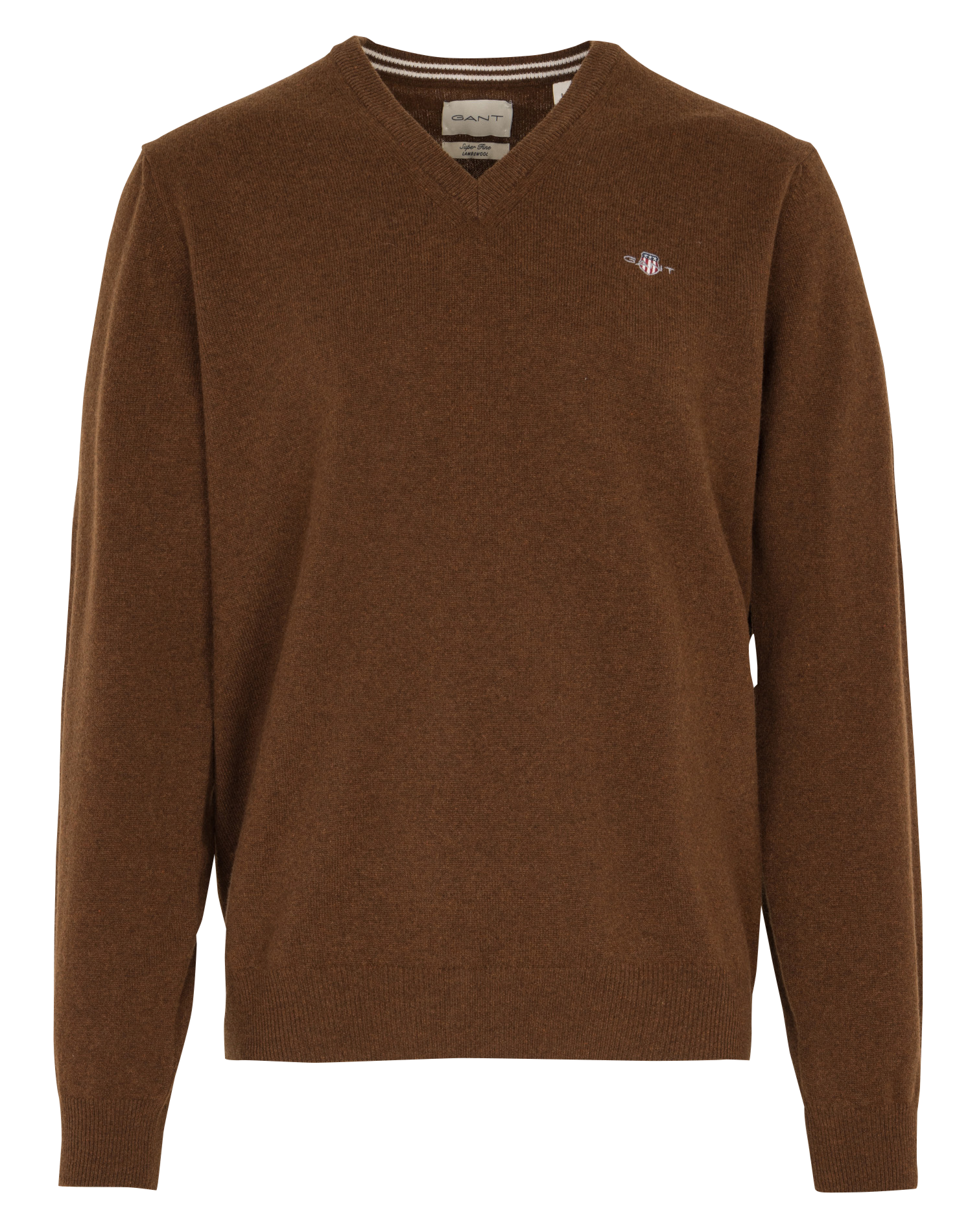 Wool V-neck sweater GANT Brown