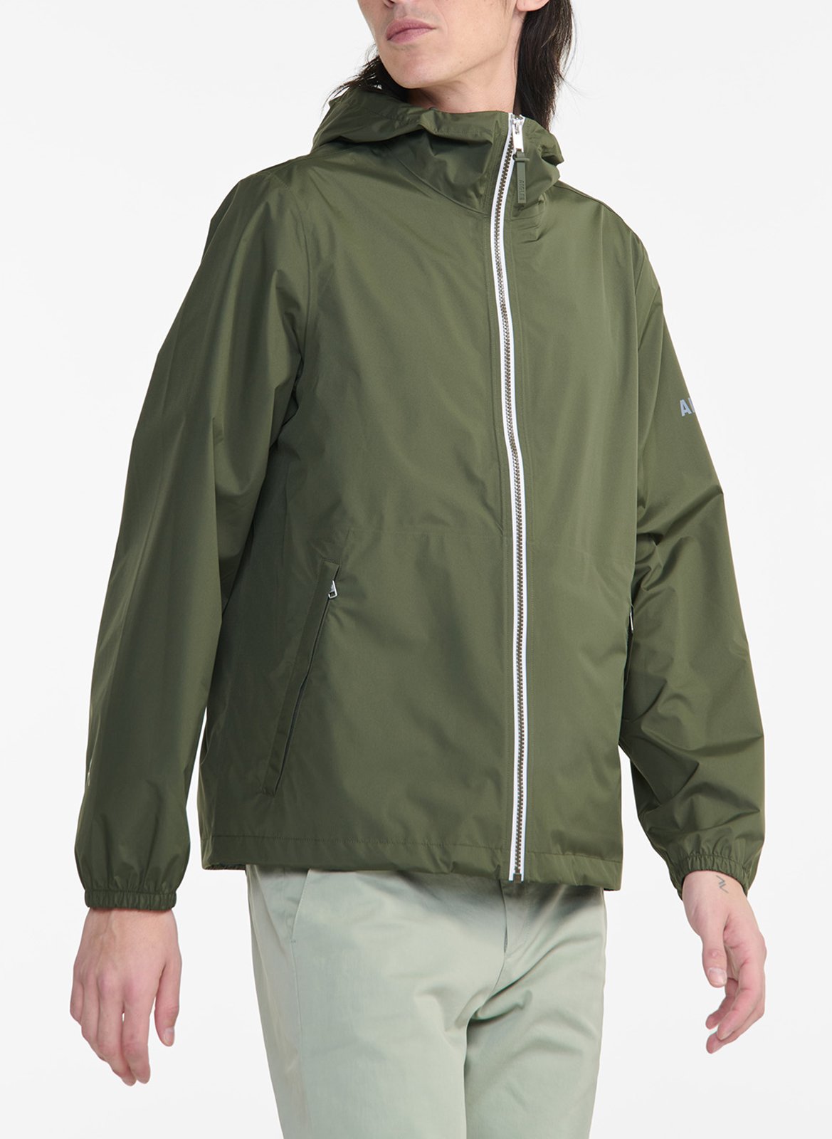 Veste imperméable zippée à capuche AIGLE Vert