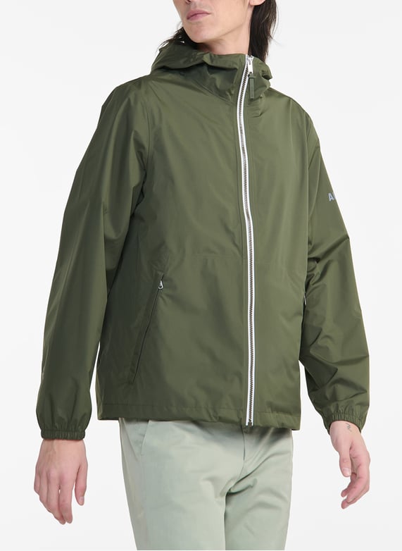 Kapuze Regenjacke Damen Aigle Kapuzenparka, Baumwolle Avocat Aigle