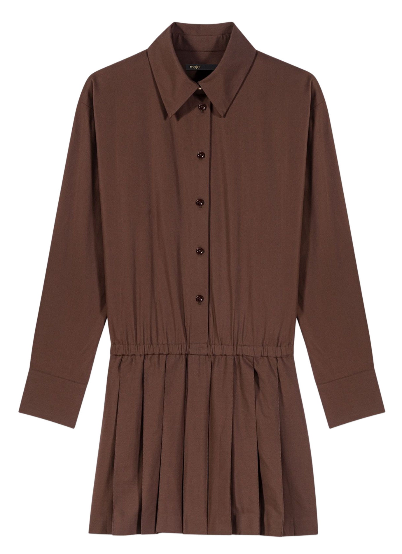 Robe courte 2 en 1 MAJE Marron