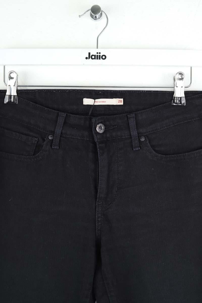 Cotton skinny jeans LEVI'S - Seconde main Black