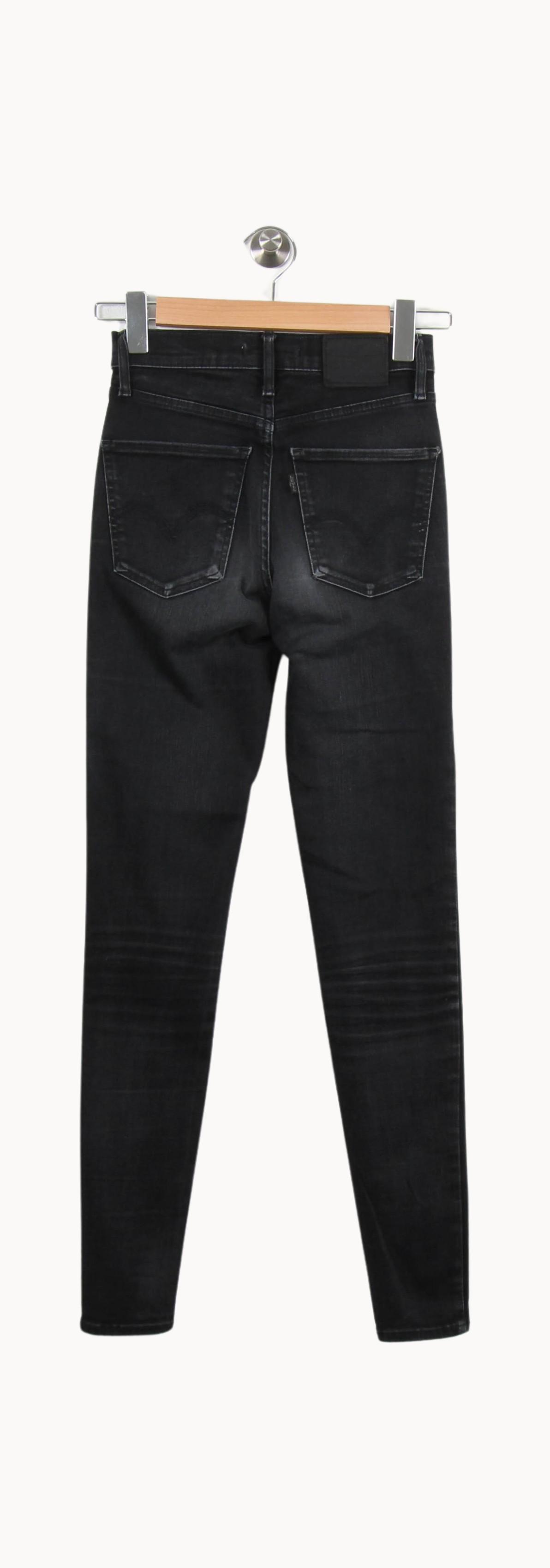 Cropped slim jeans with studs LEVI'S - Seconde main Black