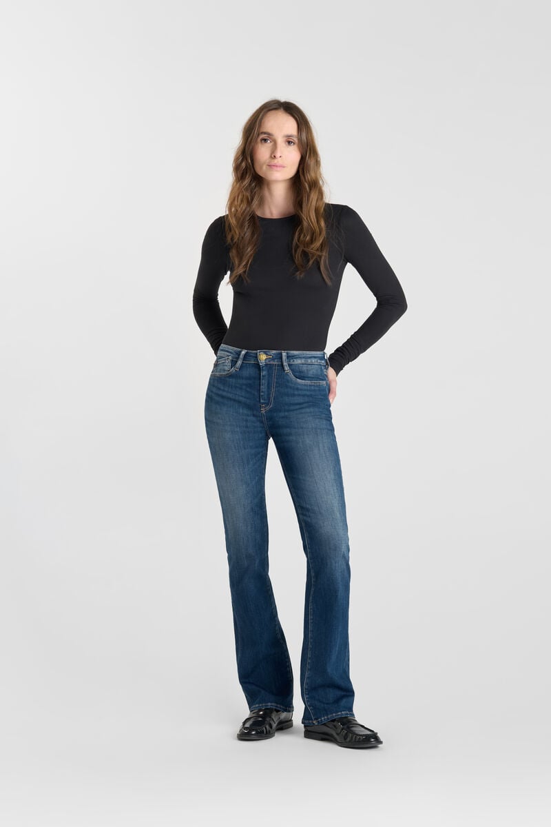 Bootcut power bootcut jeans, 34 length LE TEMPS DES CERISES Blue