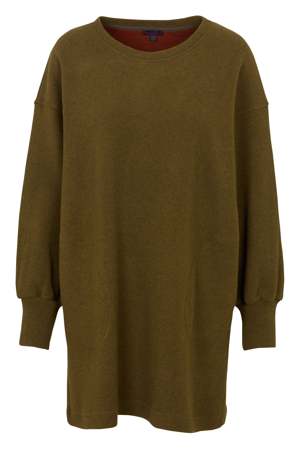 Robe courte ample unie BENSIMON Kaki