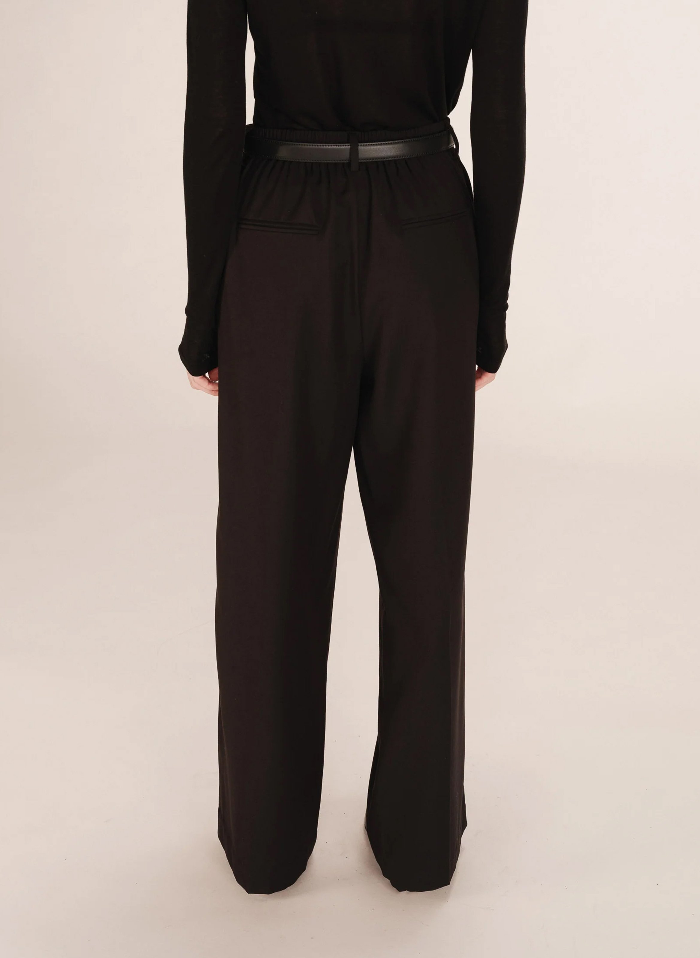 Azawood high-waisted wide-leg trousers GRACE ET MILA Black
