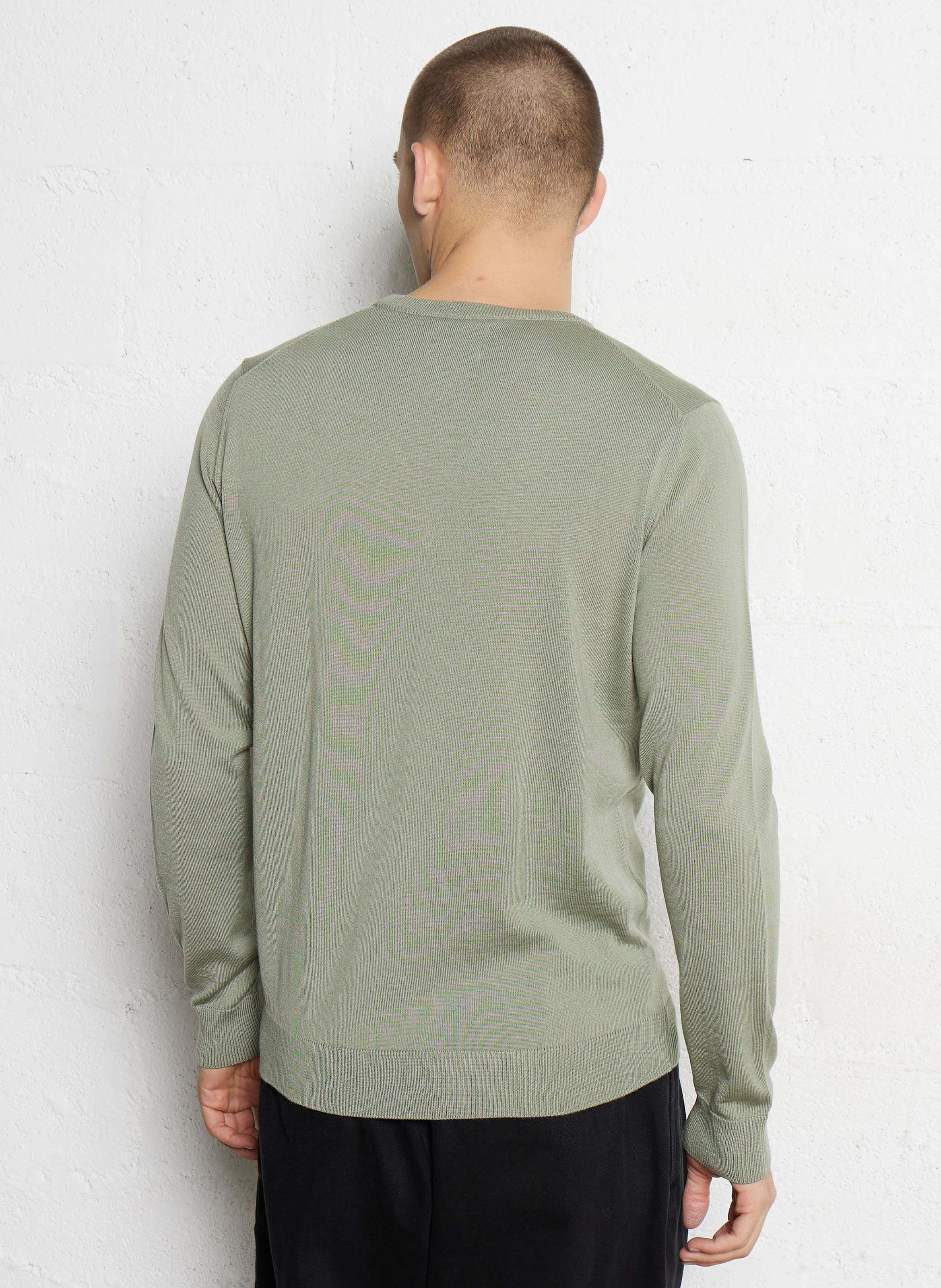 Pull regular en laine mérinos FARAH Vert