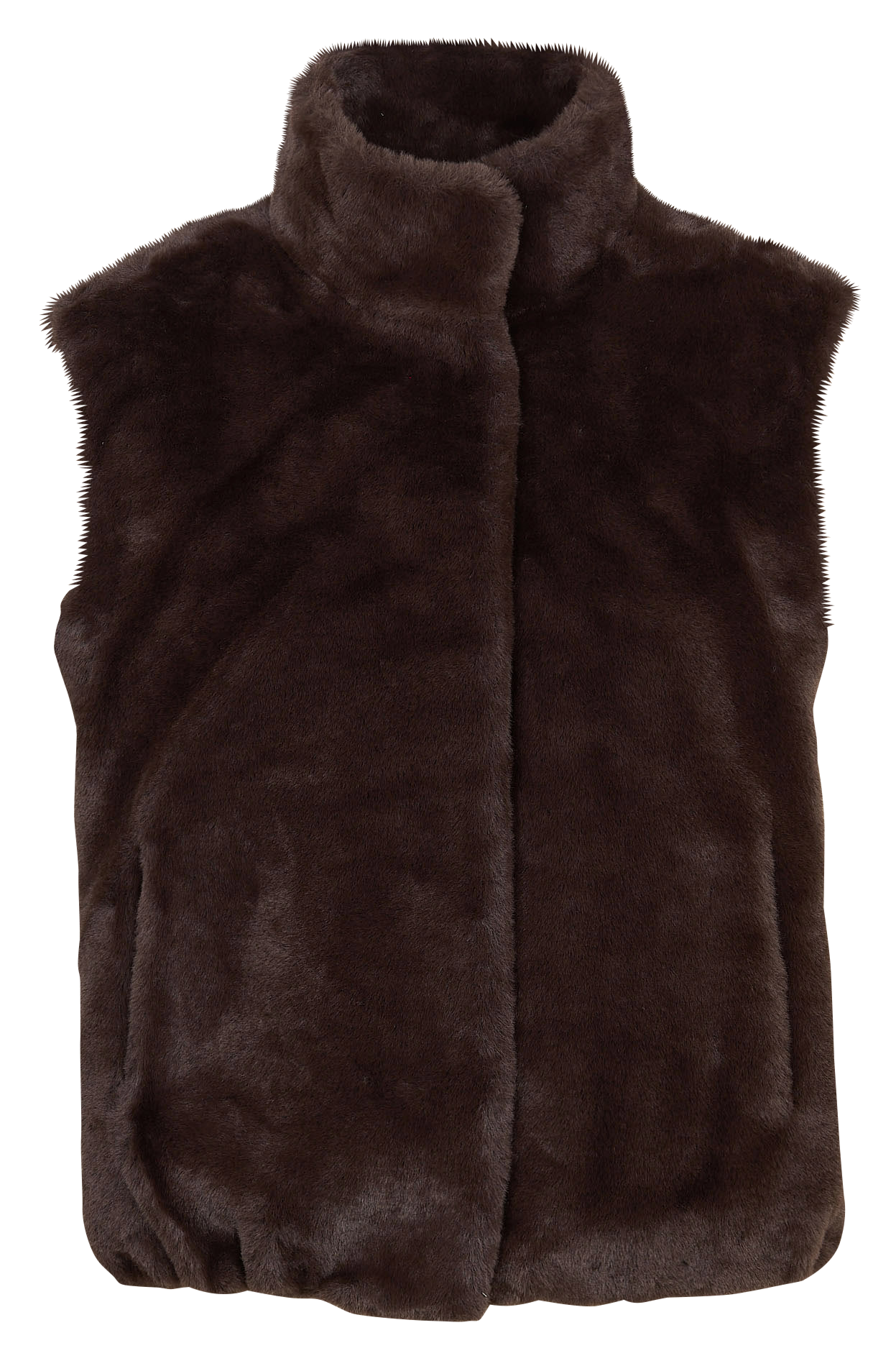 Jas met opstaande kraag en bonteffect KOOKAI Bruin