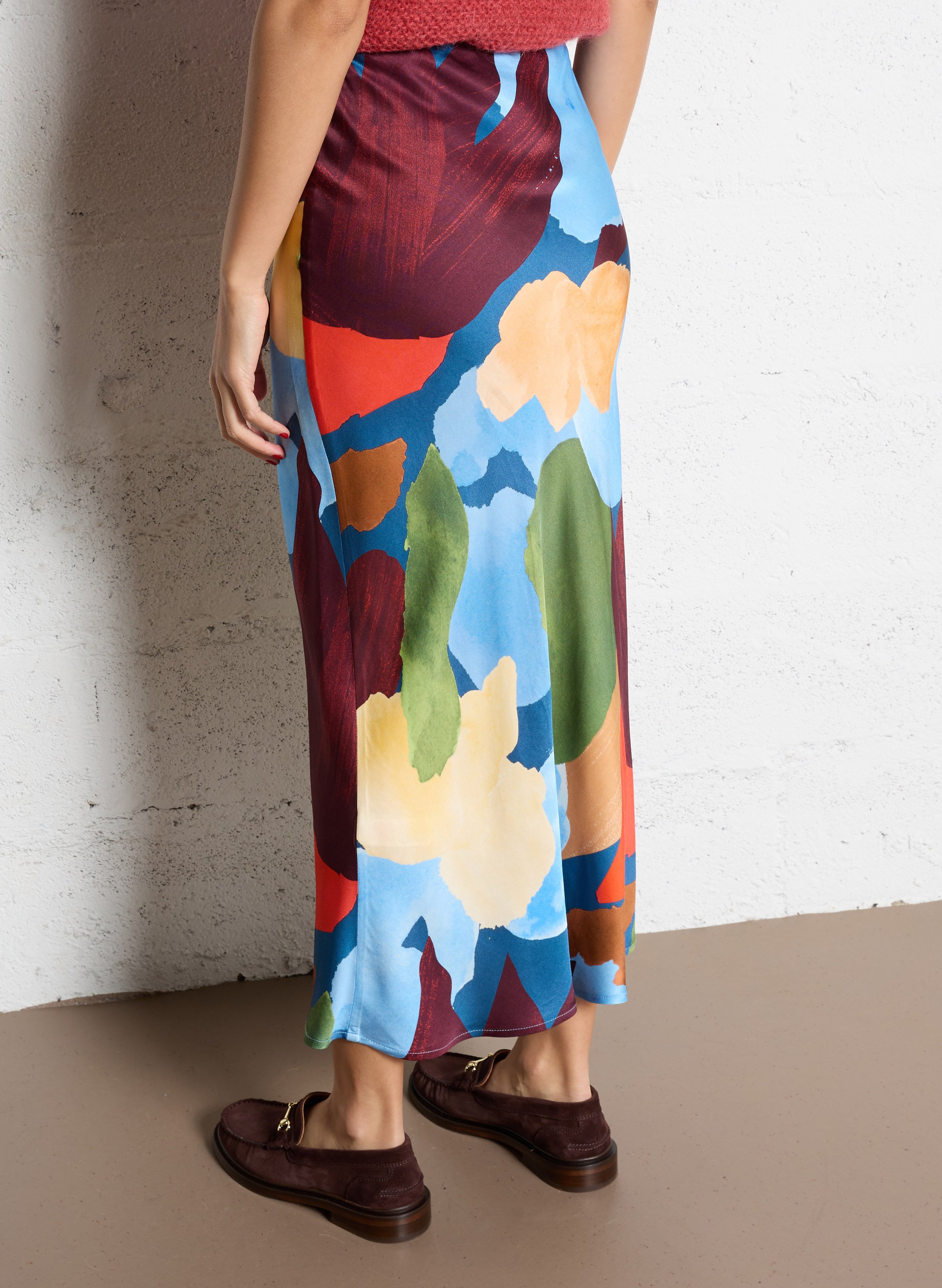 Jupe longue imprimée NEVER FULLY DRESSED Multicolore