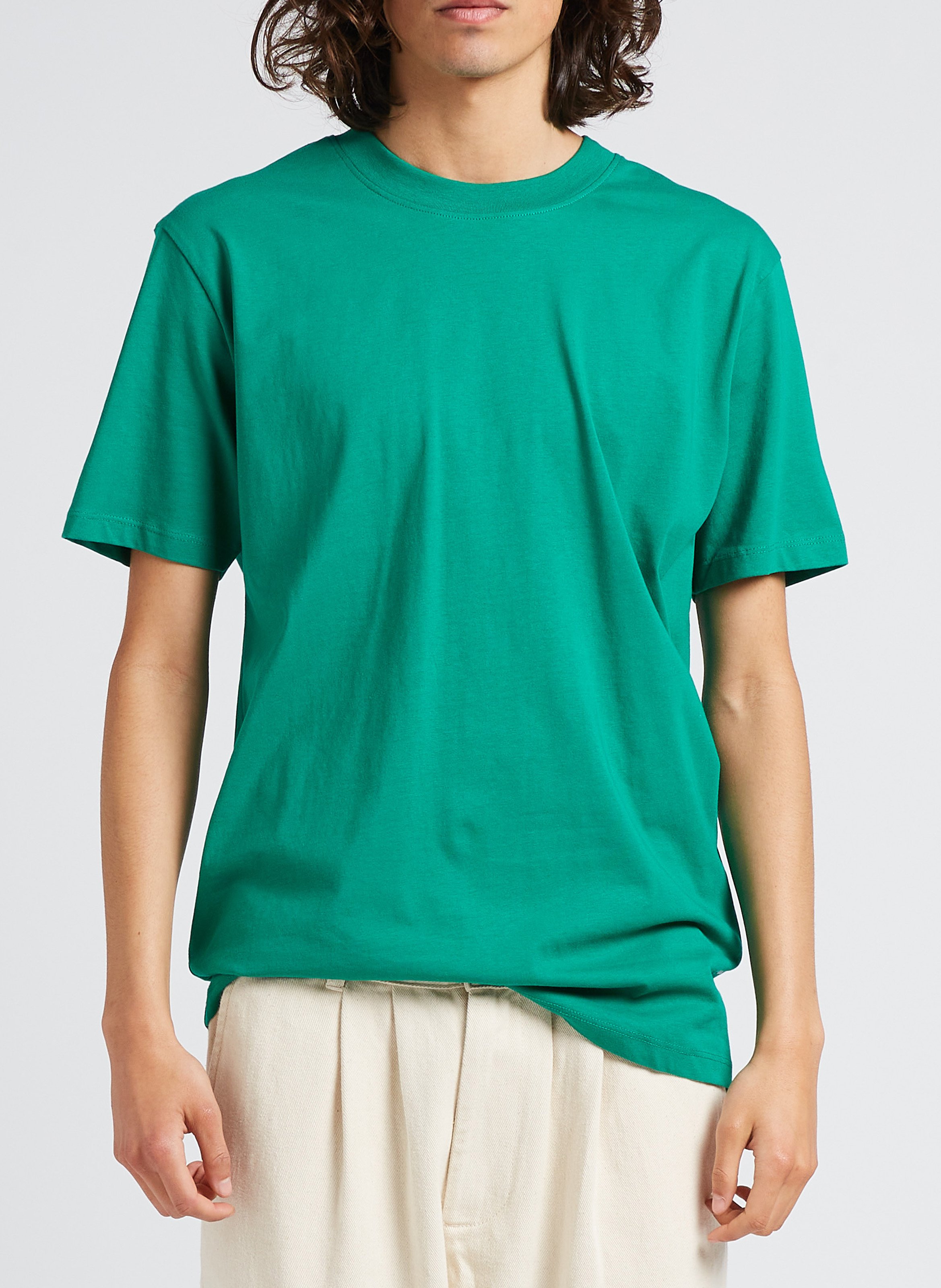 Regular-fit organic cotton T-shirt MINIMUM Green