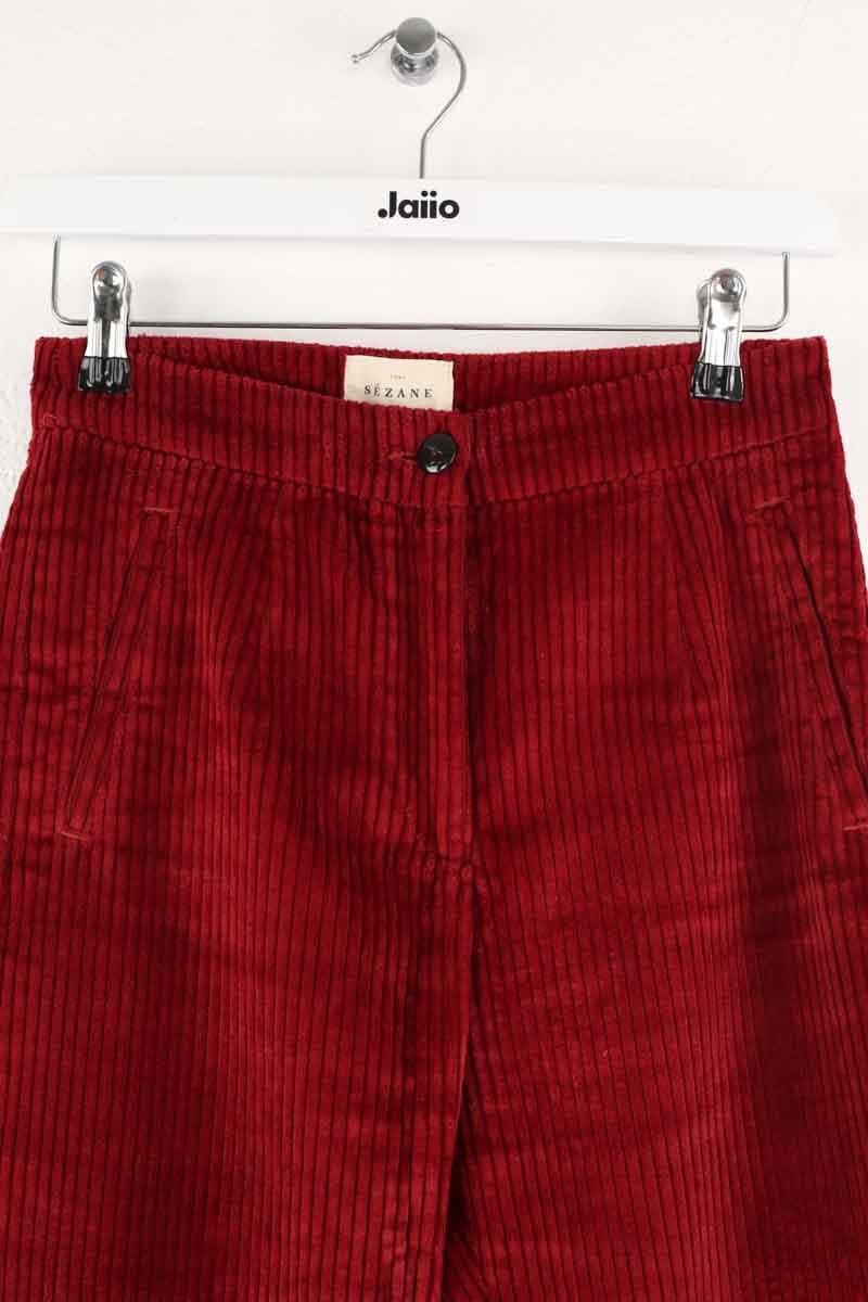 Carrot trousers SEZANE - Seconde main Red