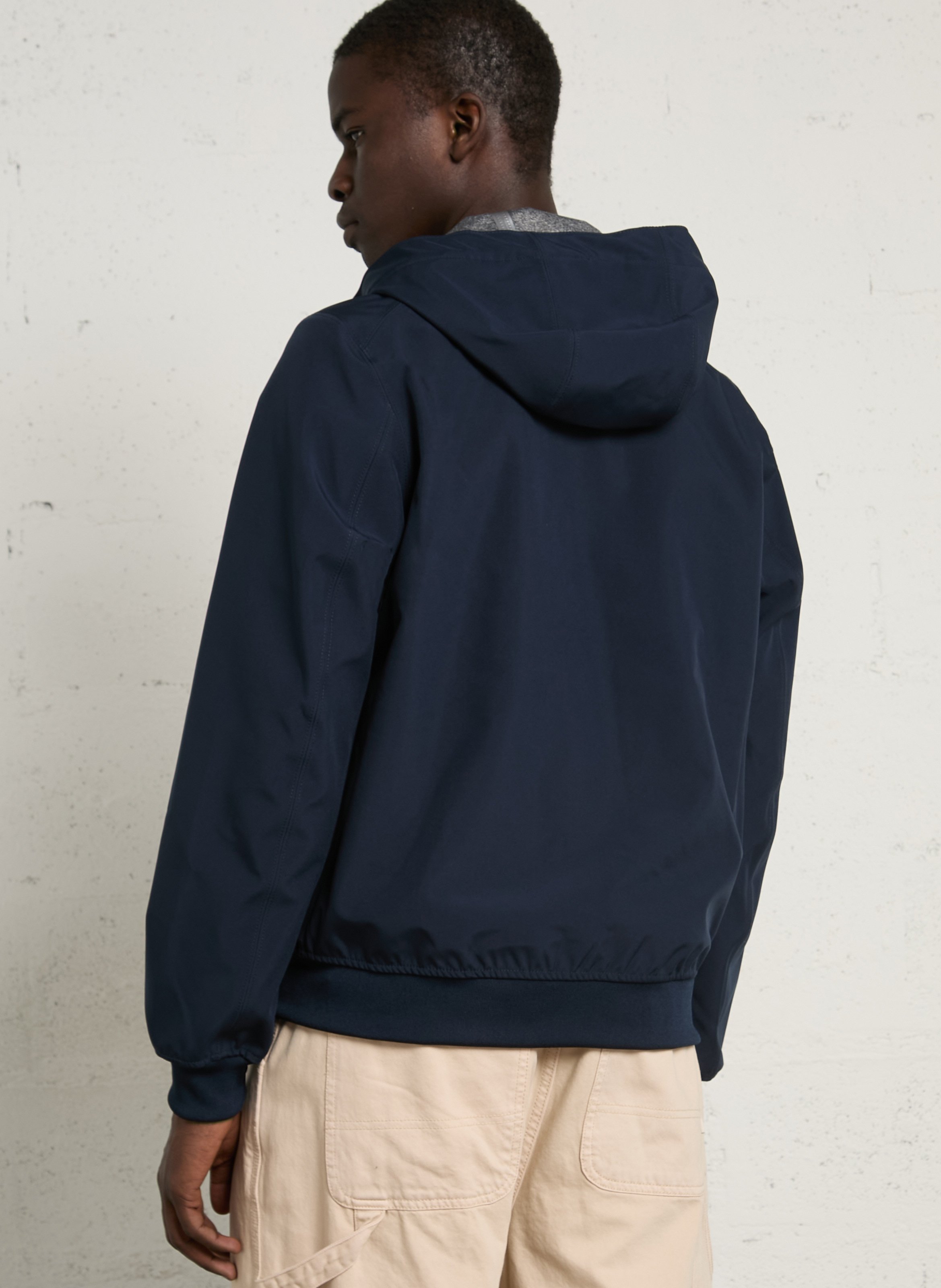 Imperméable droit col montant K-WAY Bleu