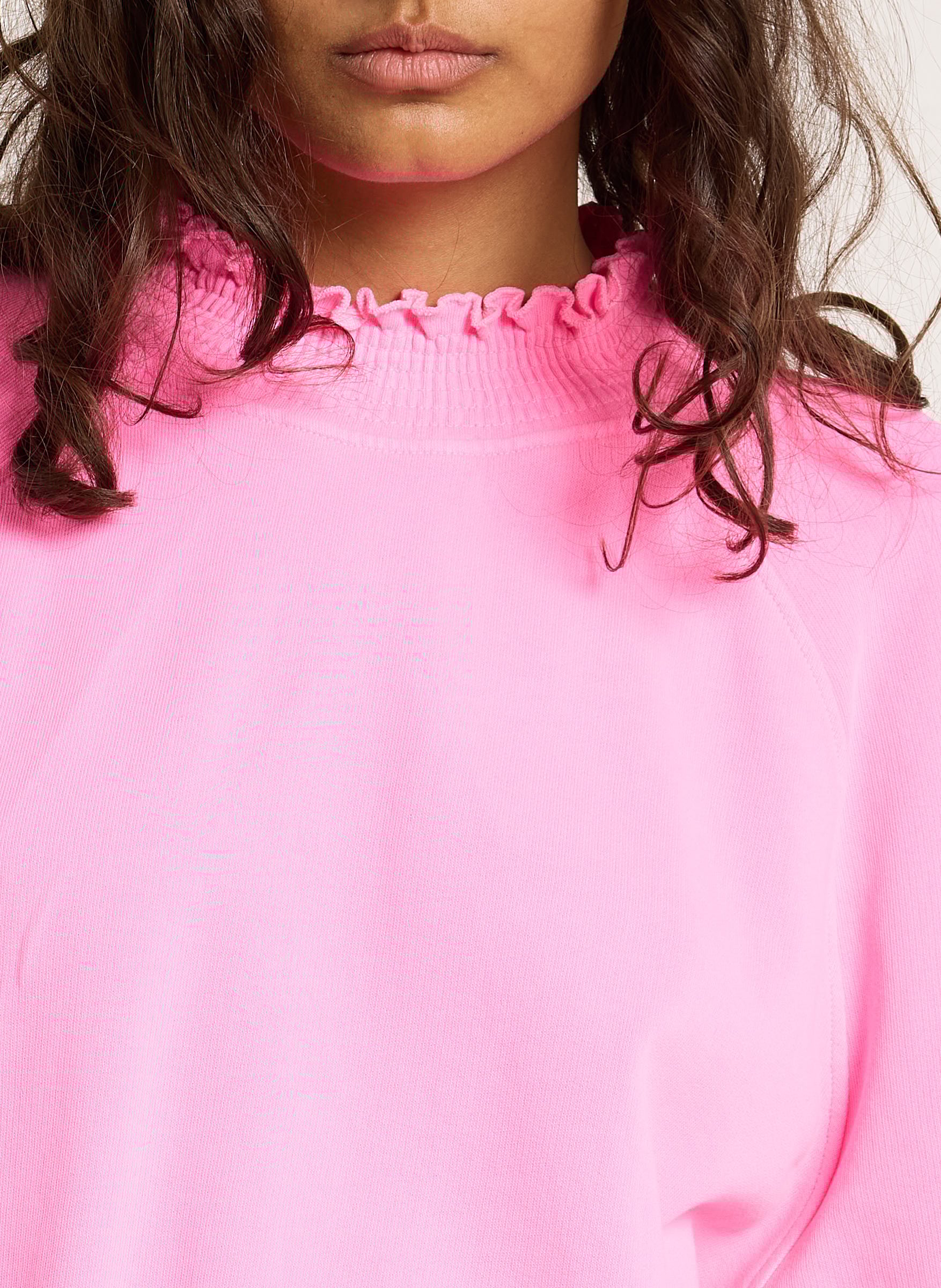 Schlupf-Pullover aus Baumwolle DES PETITS HAUTS Rosa