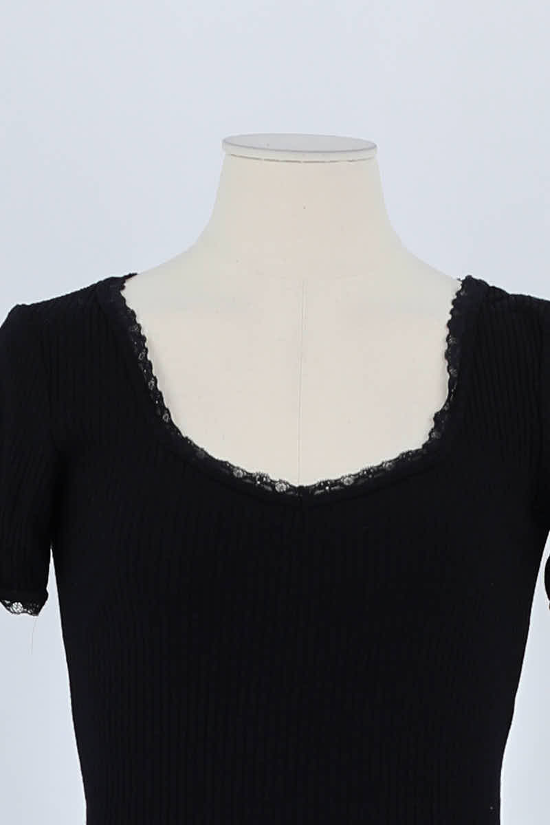 T-shirt ROUJE - Seconde Main Black