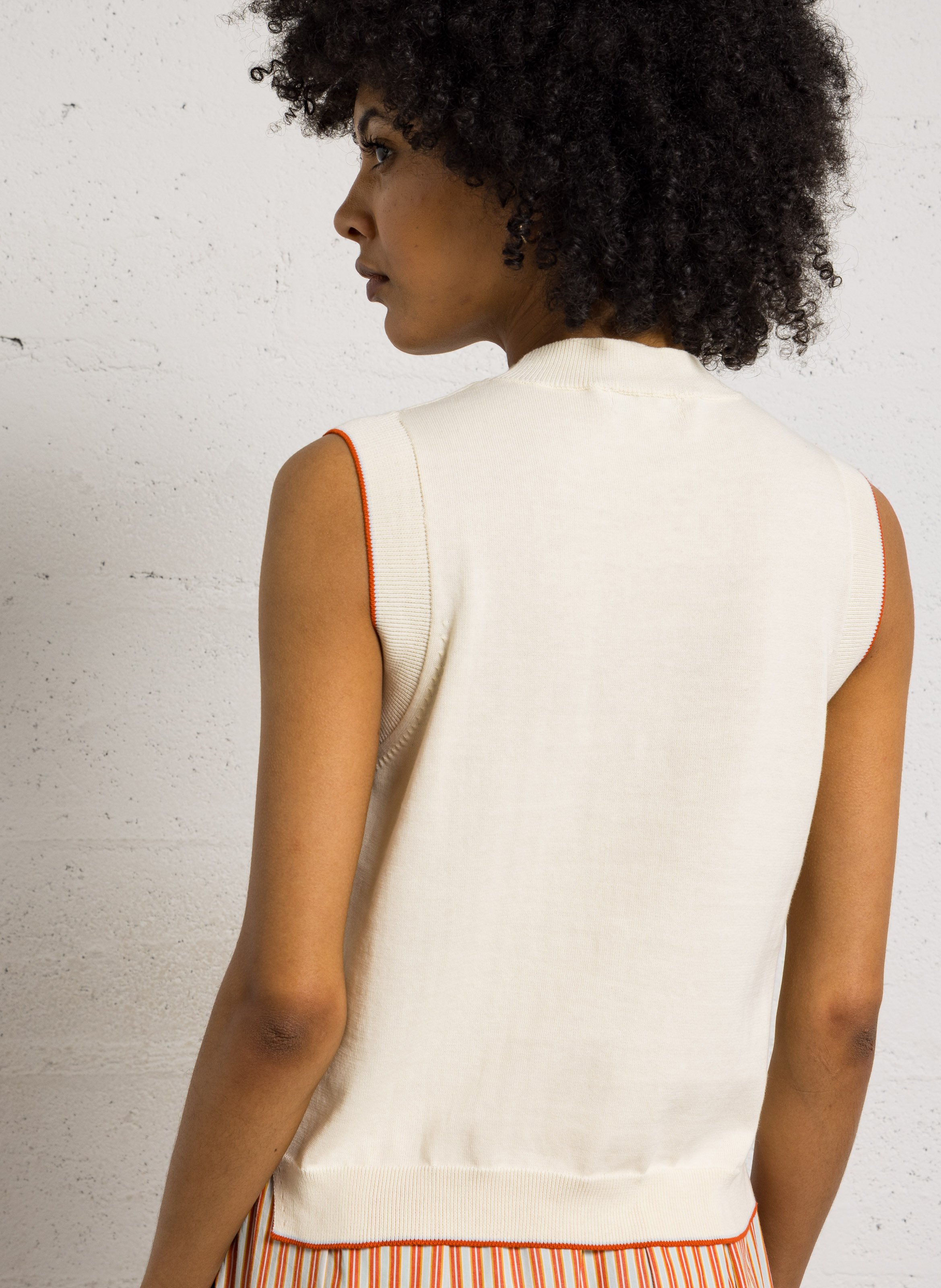 Pull col rond en coton MOISMONT Beige