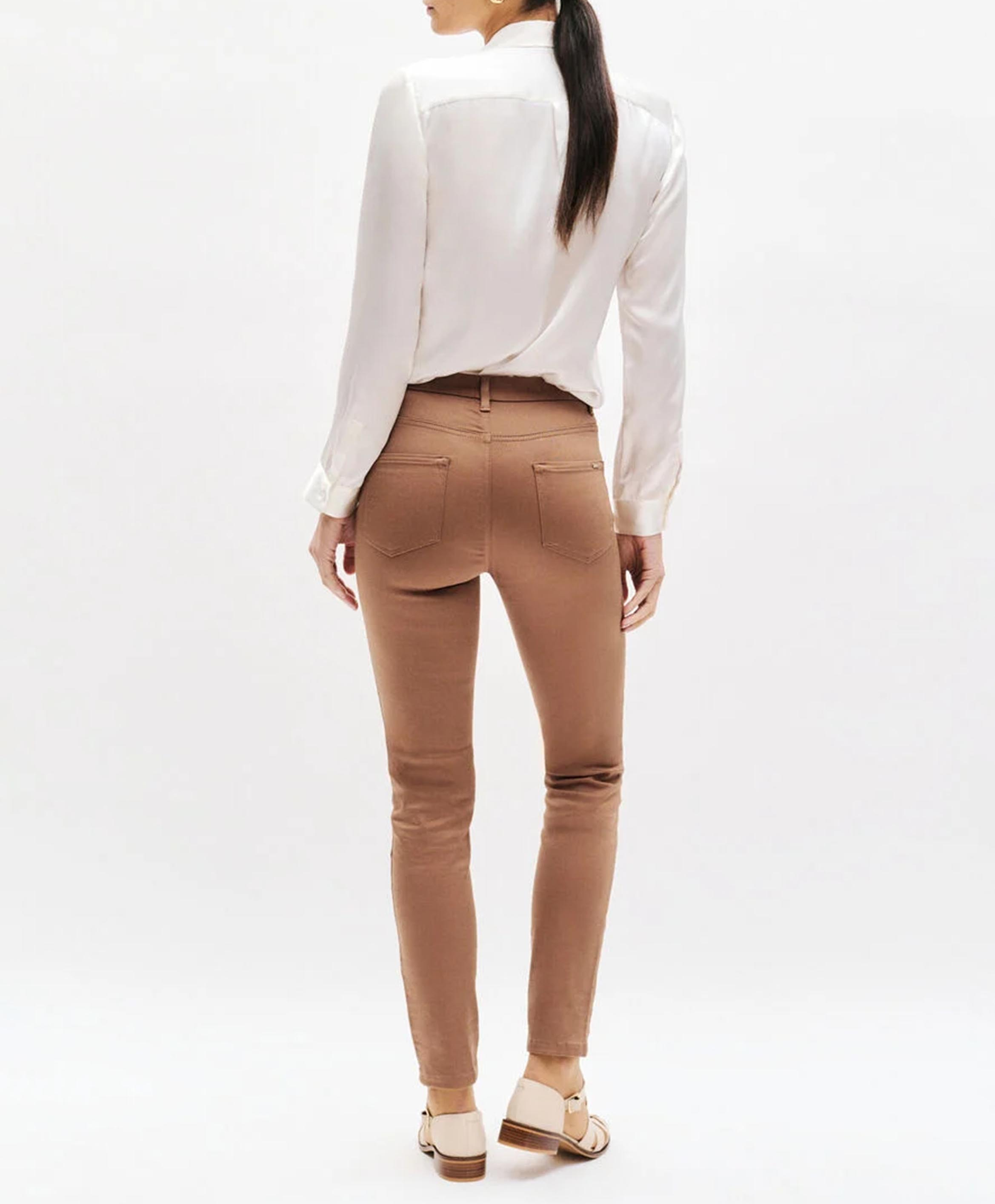 Jean slim CAROLL Marron