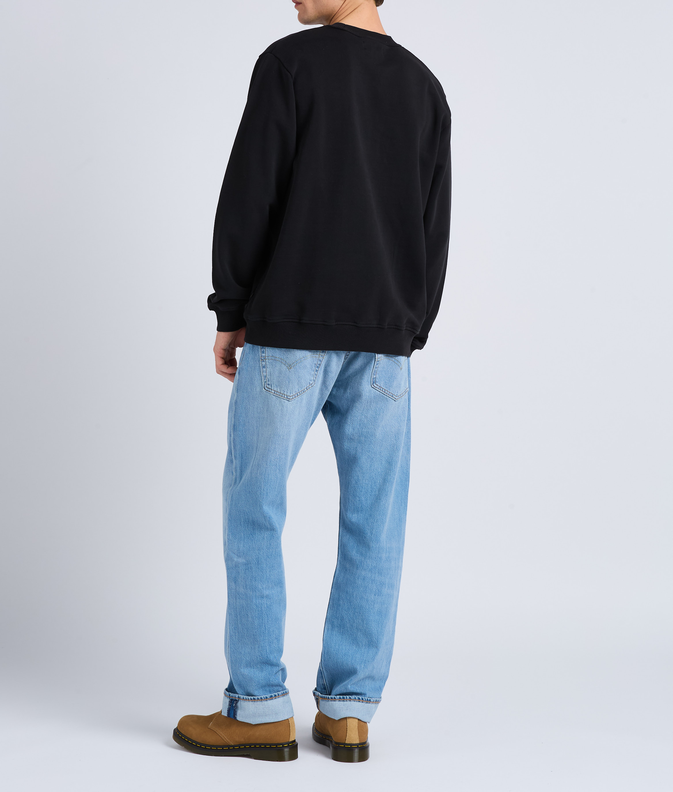 Sweat regular-fit en coton bio  THINKING MU Noir