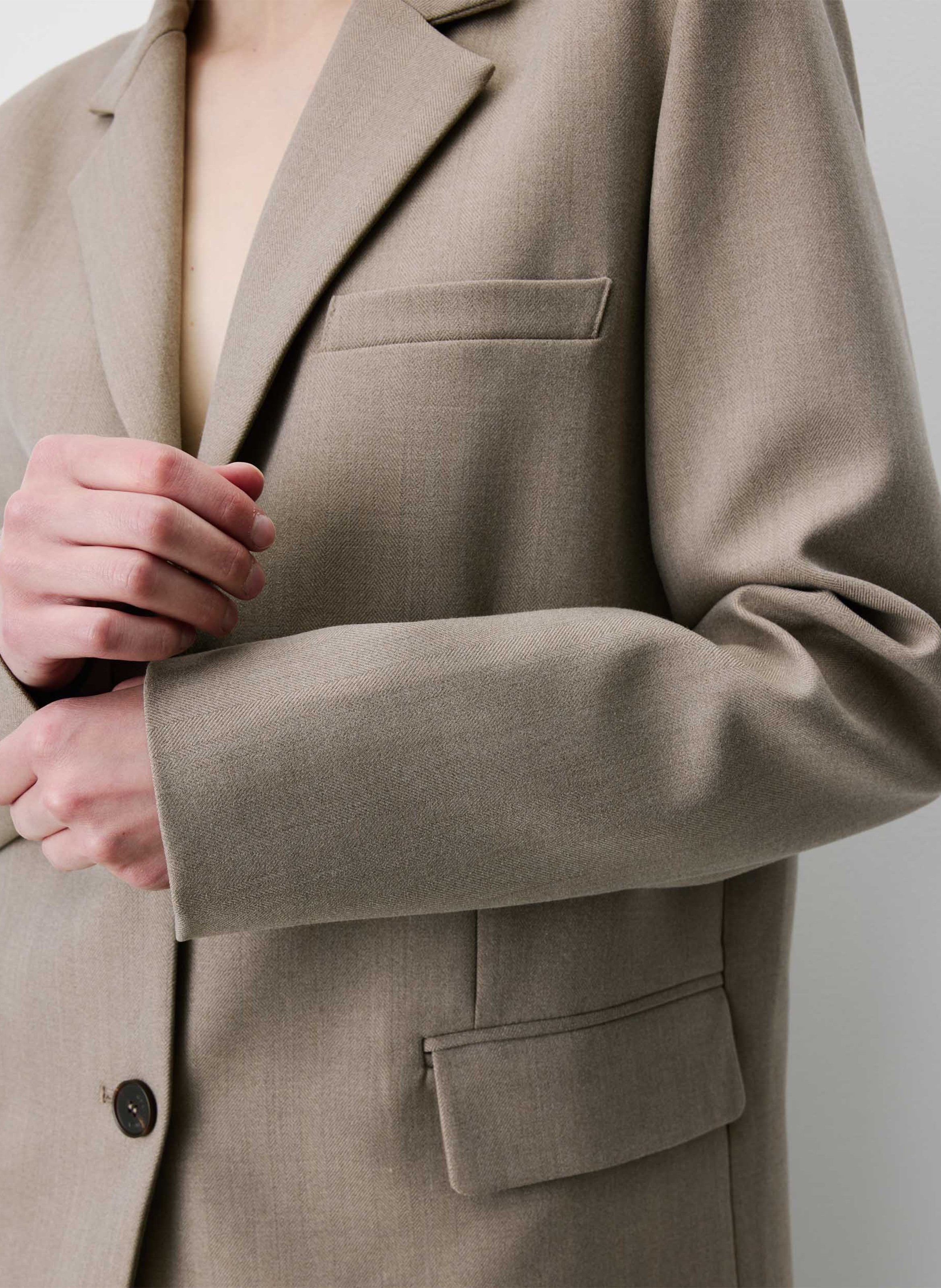 Straight suit jacket GRACE ET MILA Beige