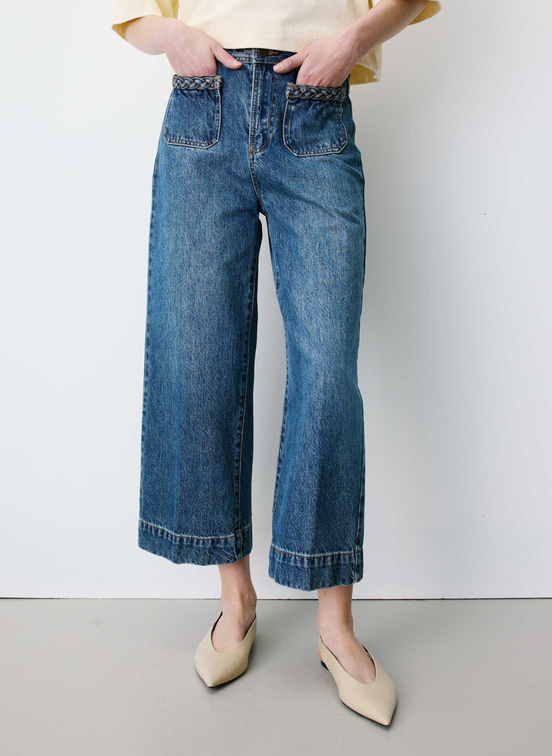 Katoenen, cropped jeans GRACE ET MILA