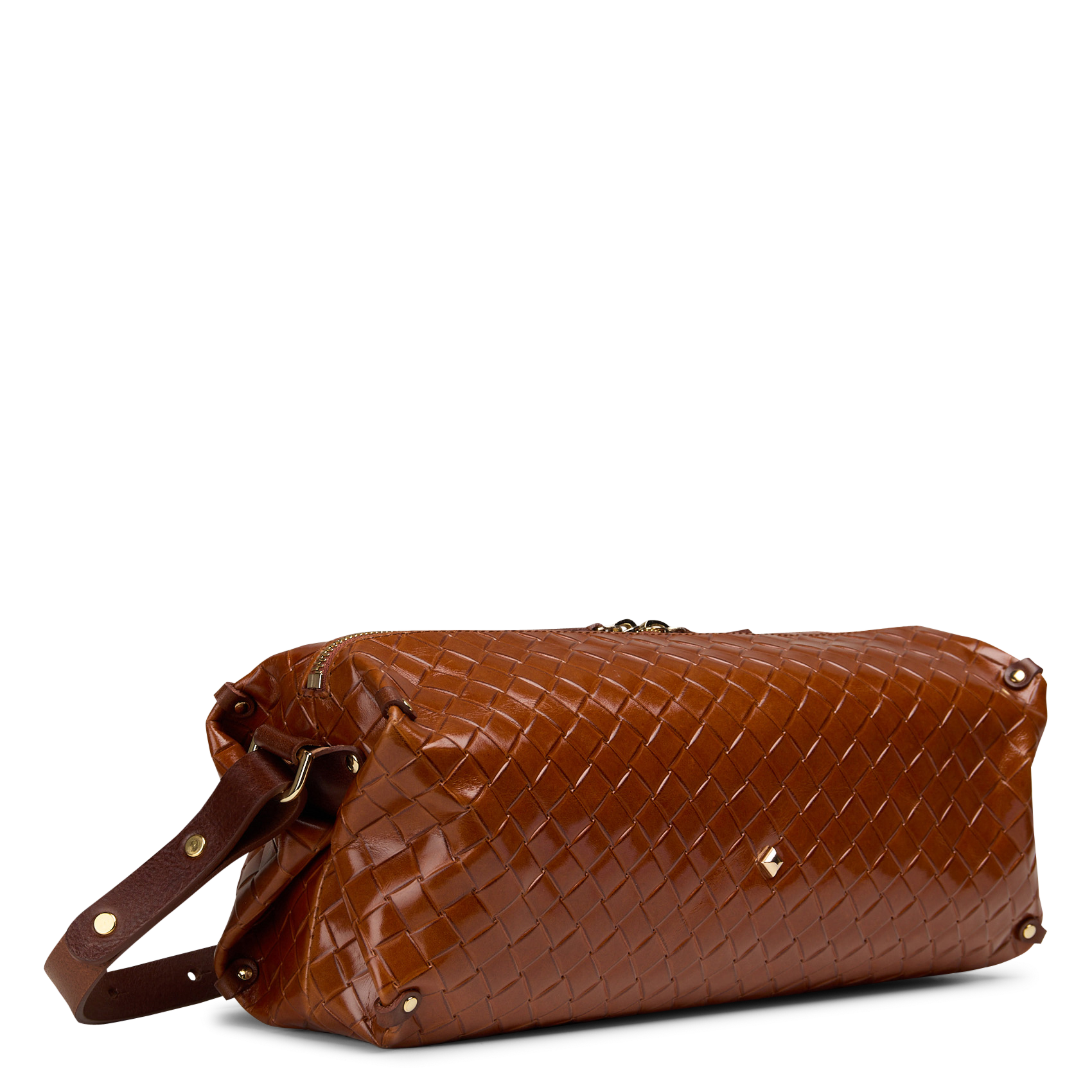 Baguette-Tasche aus Leder HERBERT FRERE SOEUR Braun