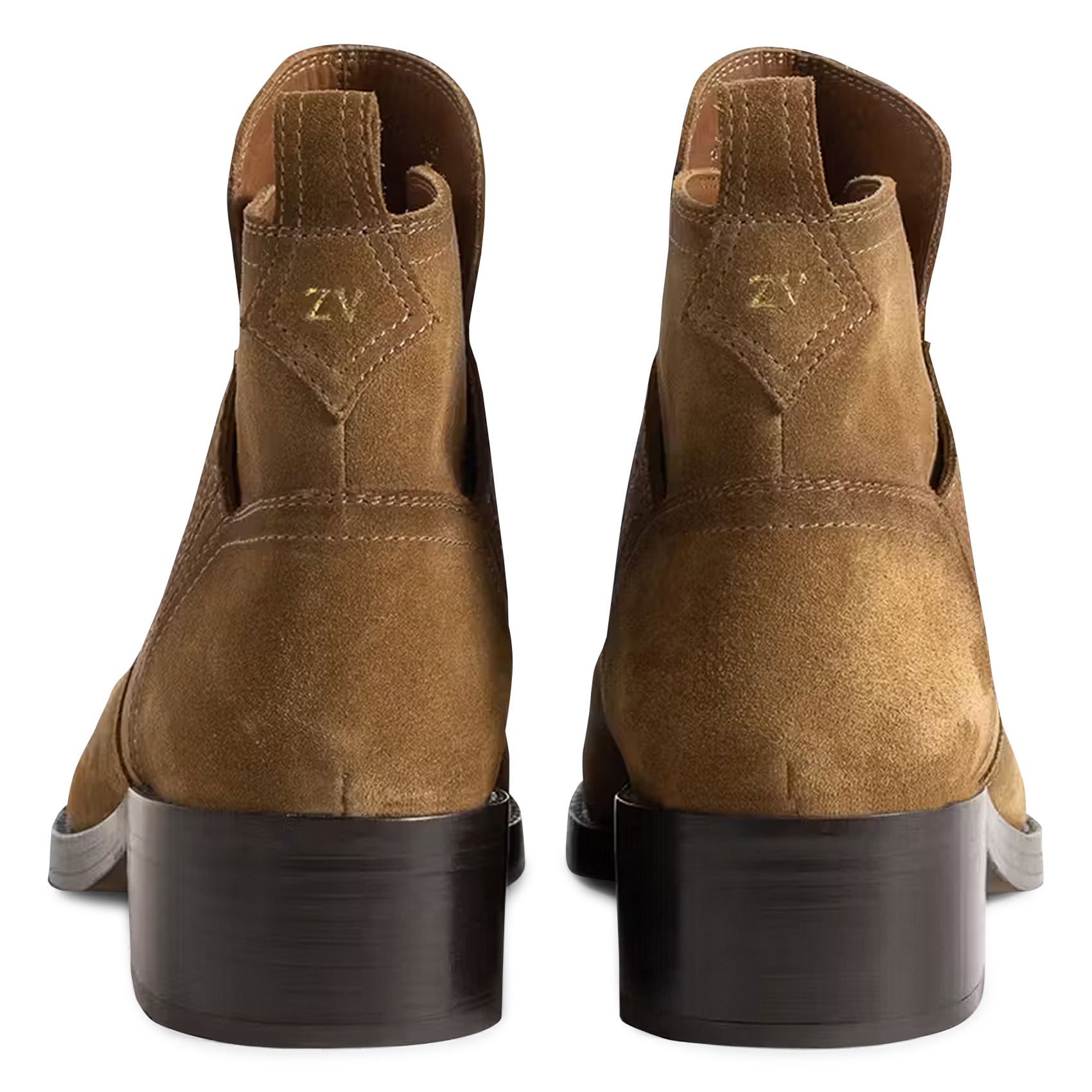 Lakleren enkellaarsjes ZADIG&VOLTAIRE Bruin
