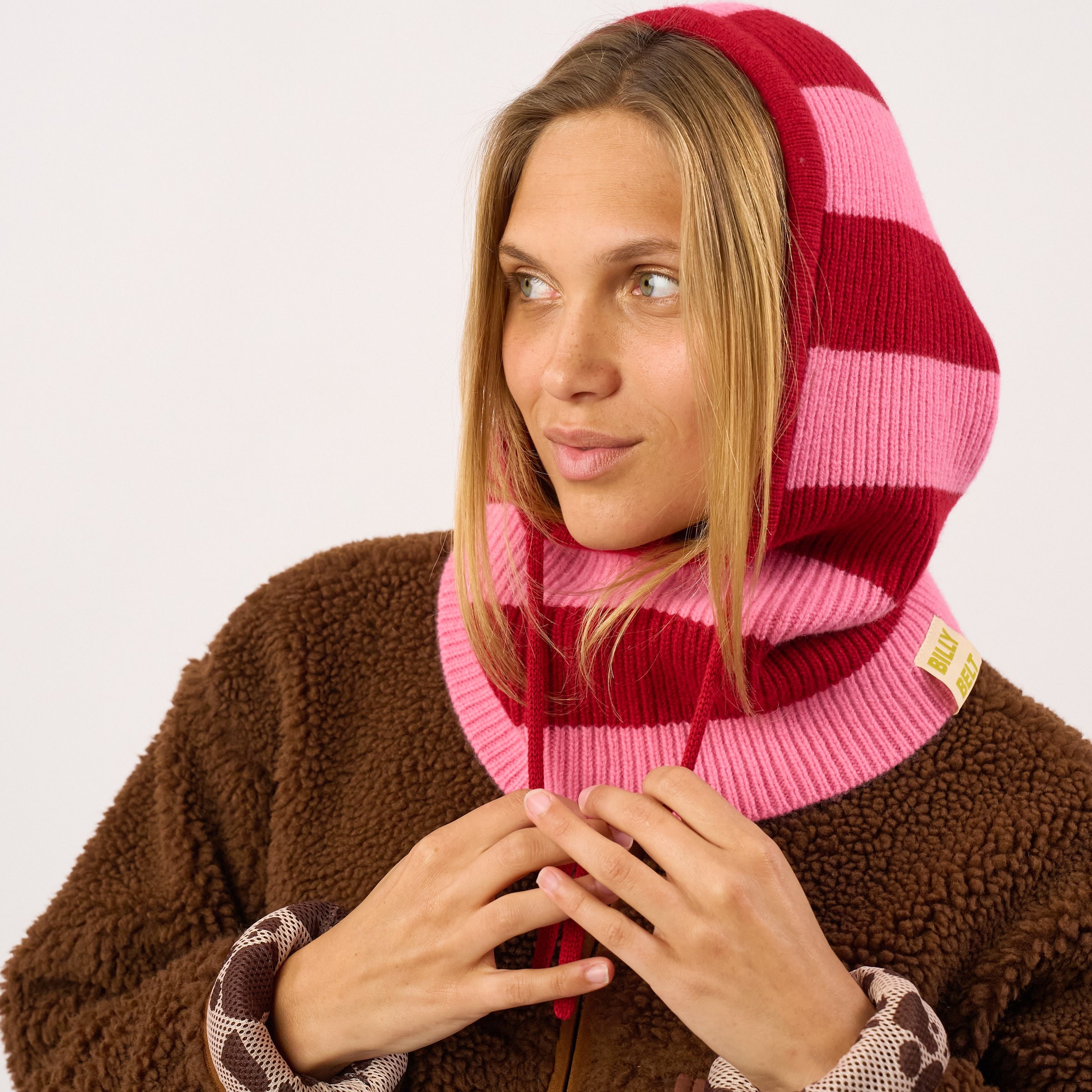 Wool balaclava BILLYBELT Pink