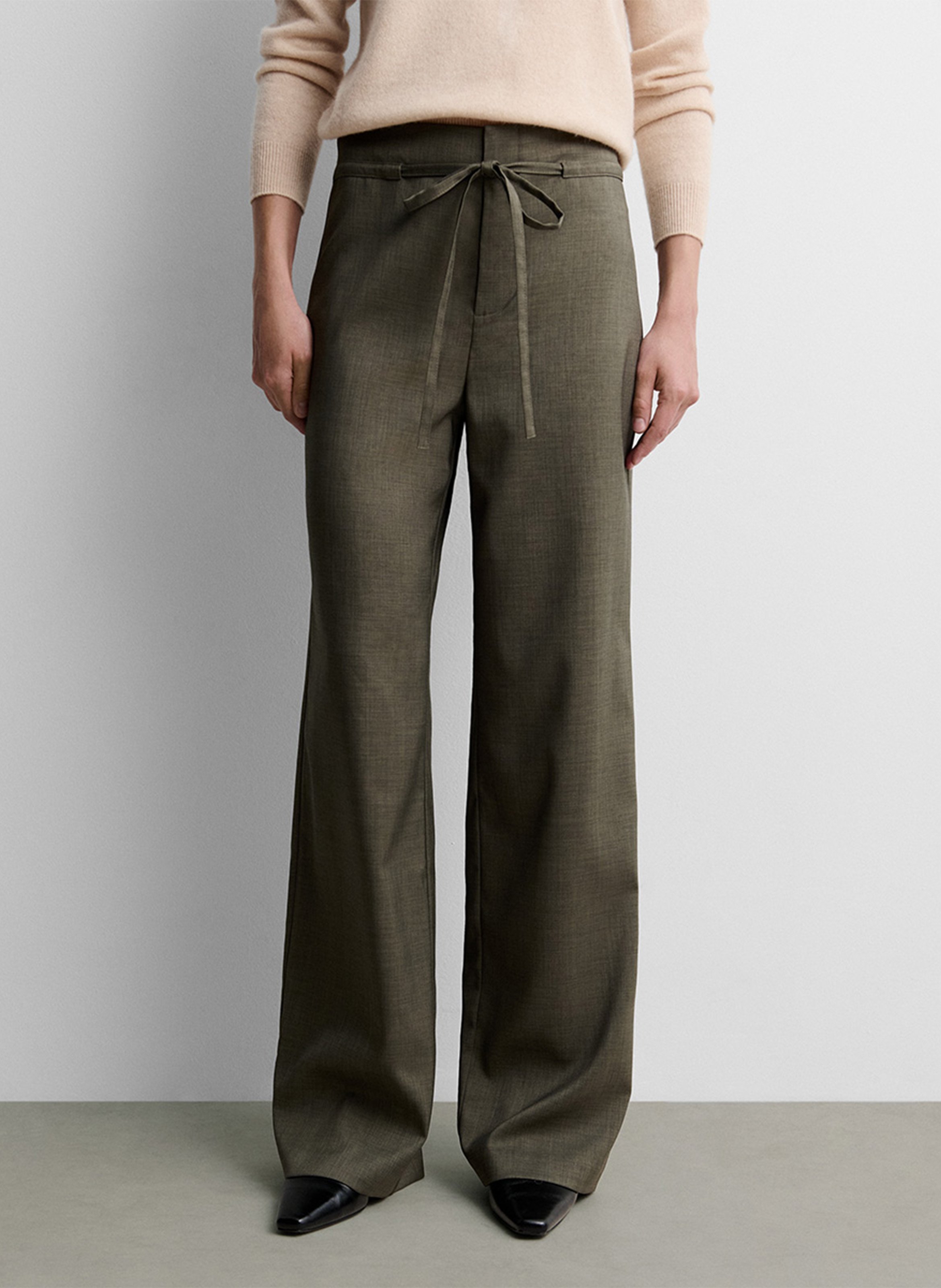 Weite Taillenhose SIMORRA Khaki