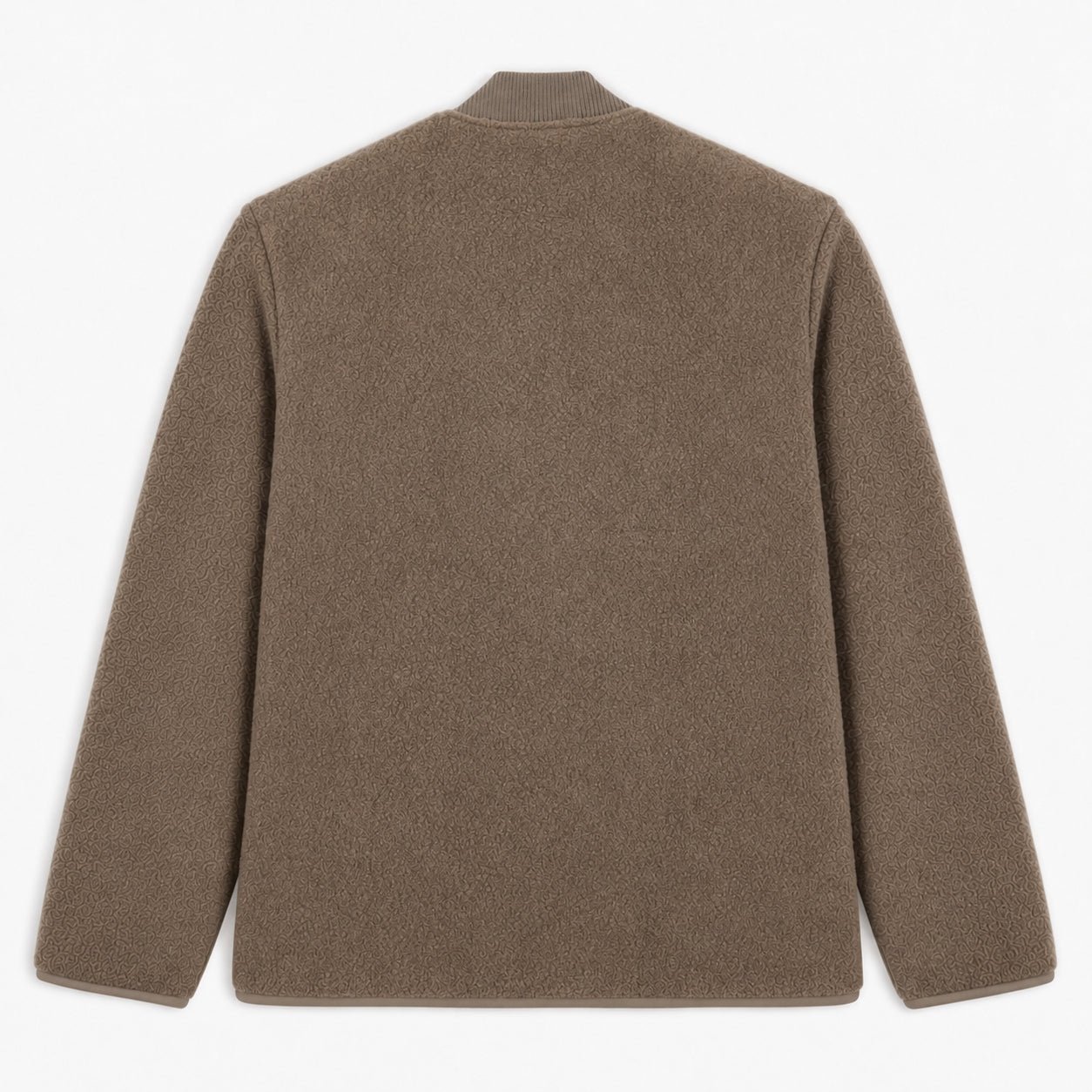 Beige travertine MARCEL fleece jacket SERGE BLANCO Brown