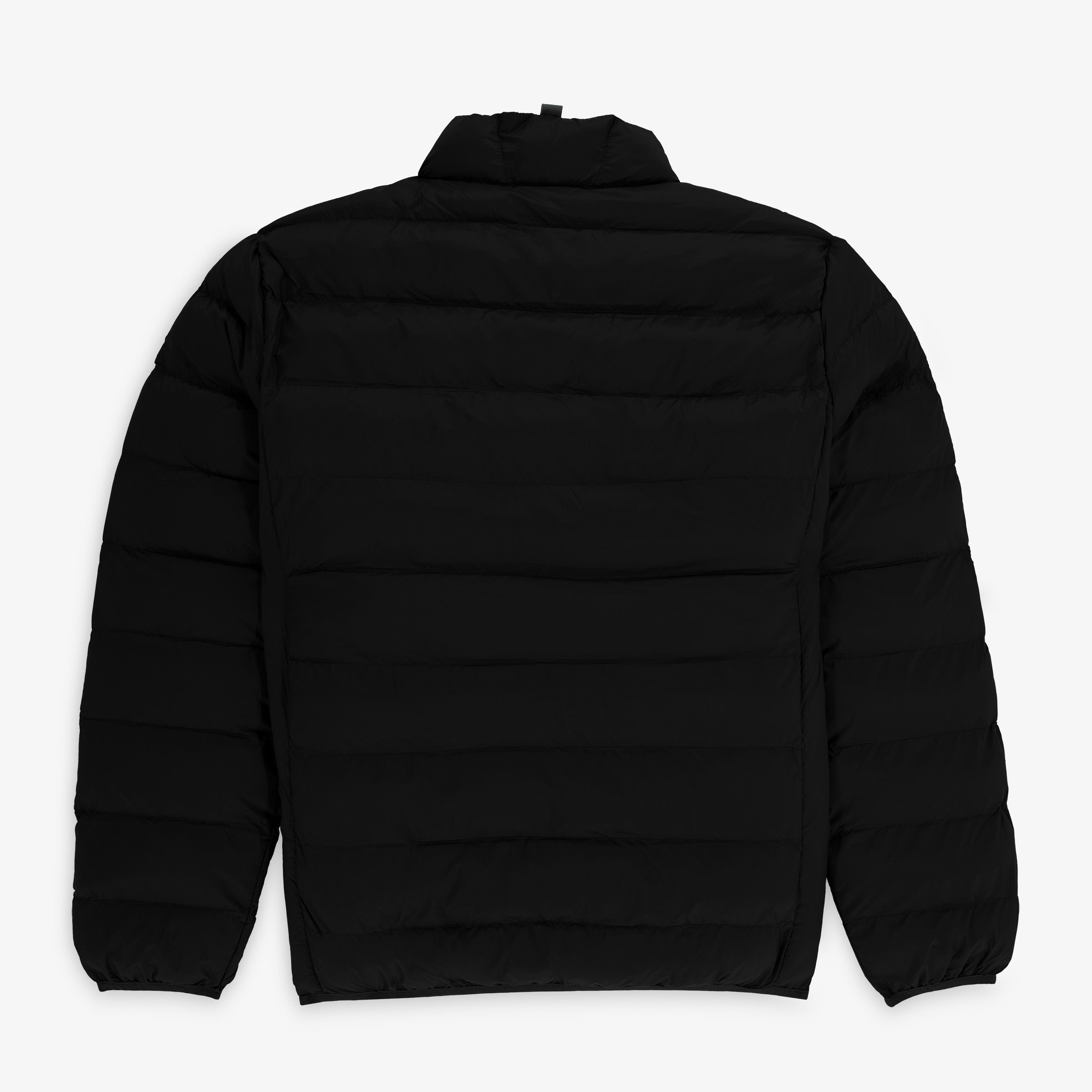Men's black long-sleeved puffer jacket with a high neck piumino SERGE BLANCO Black
