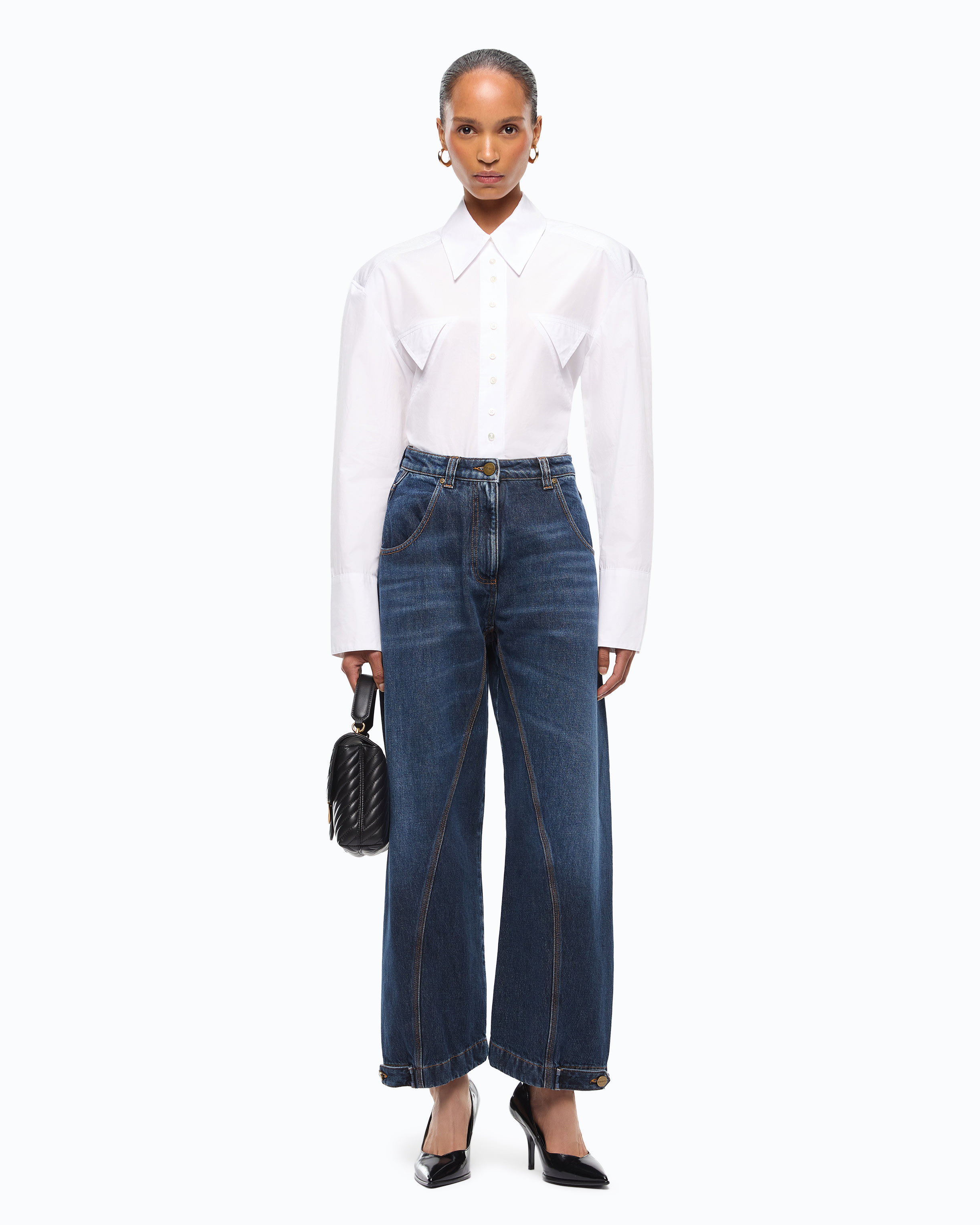 Jean straight-fit avec passant workwear PINKO Bleu