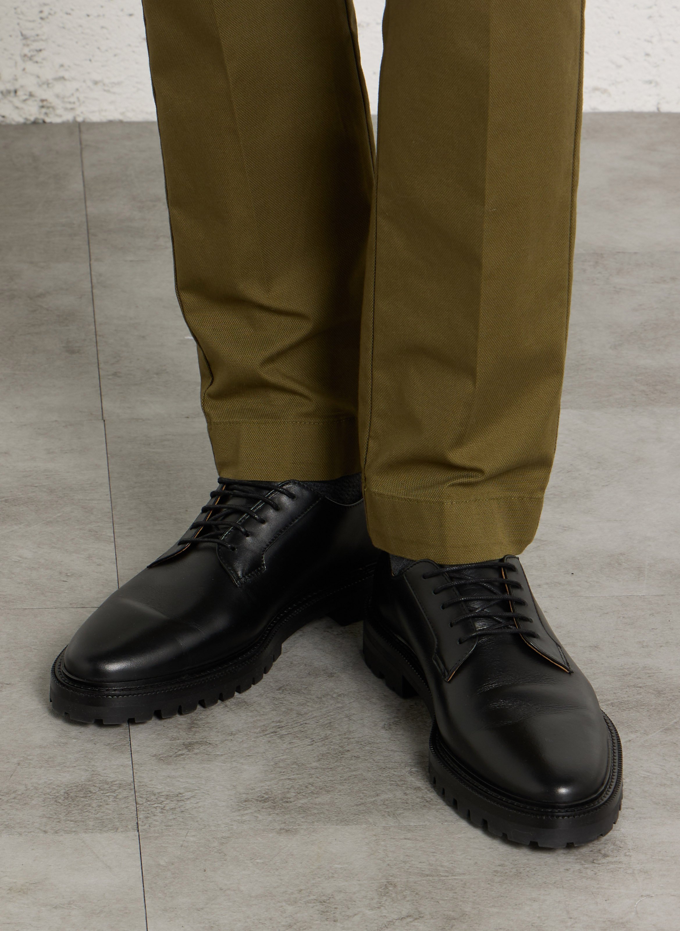 Derbies à lacets en cuir BOBBIES Noir