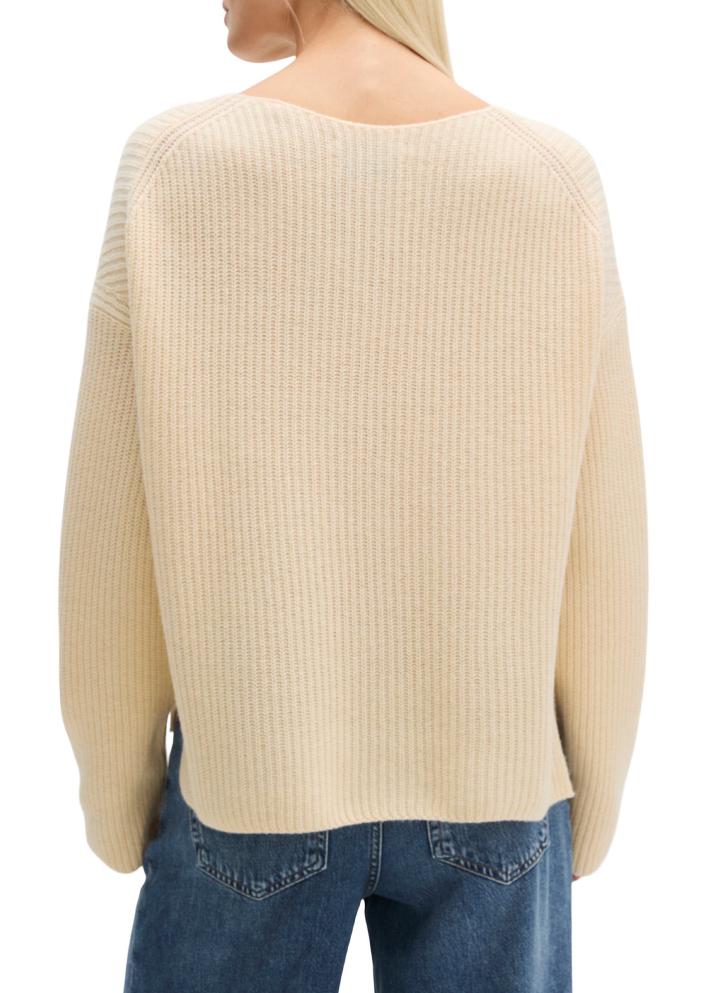 Straight wool-blend sweater MARC O'POLO Beige