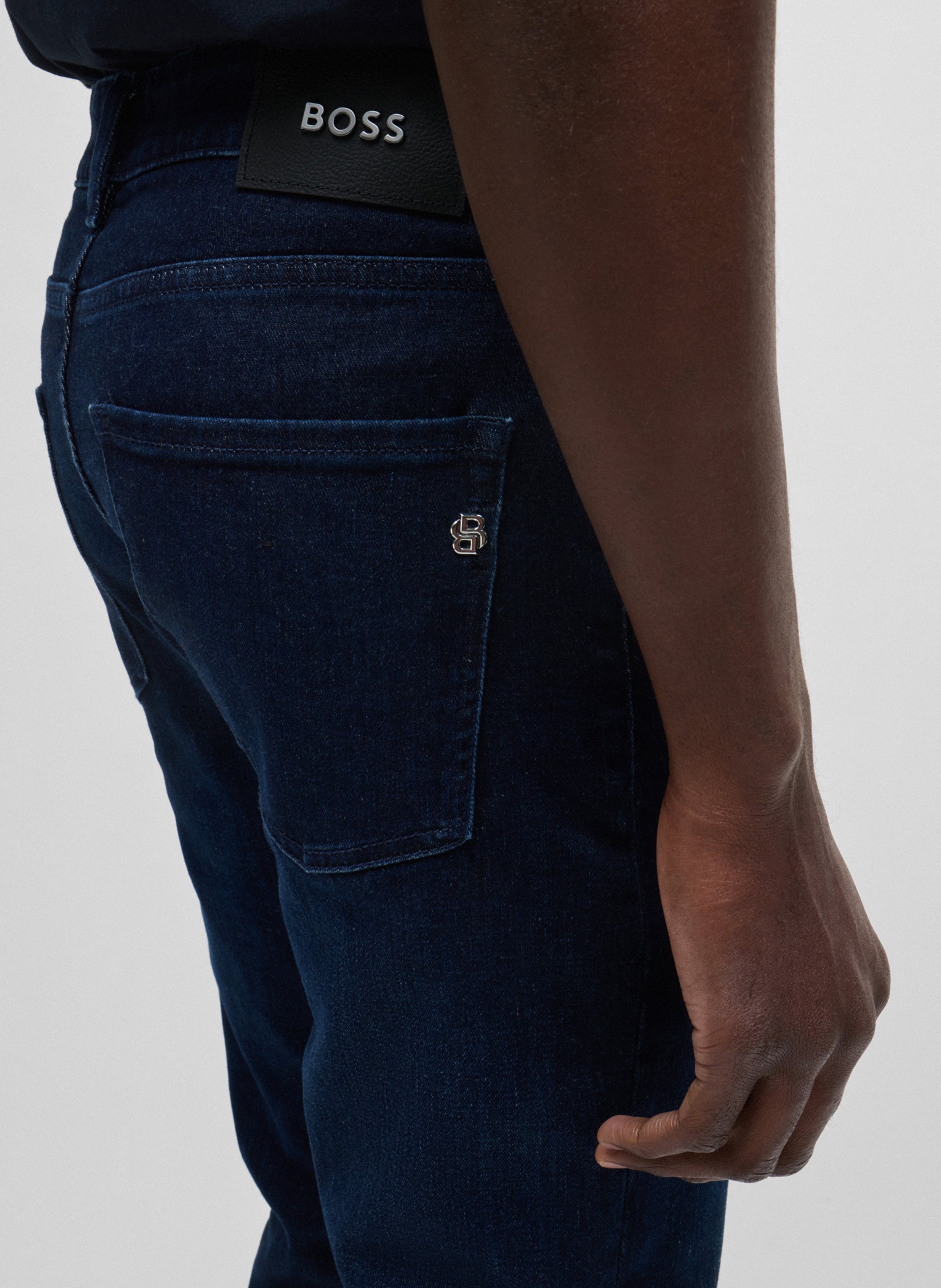 Slim-fit cotton blend jeans BOSS Blue