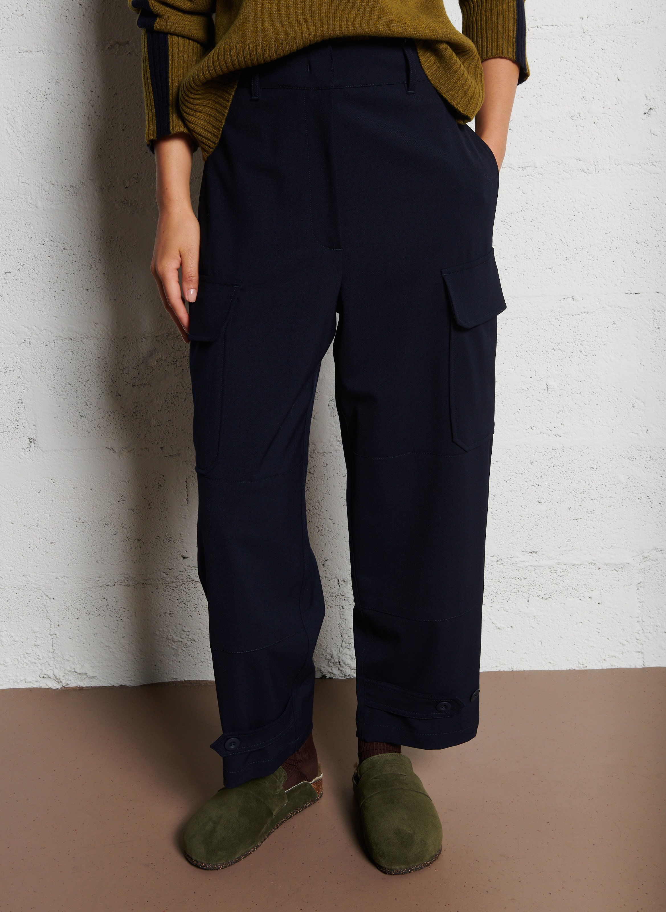 Azawood high-waisted wide-leg trousers MAX MARA WEEK END Blue