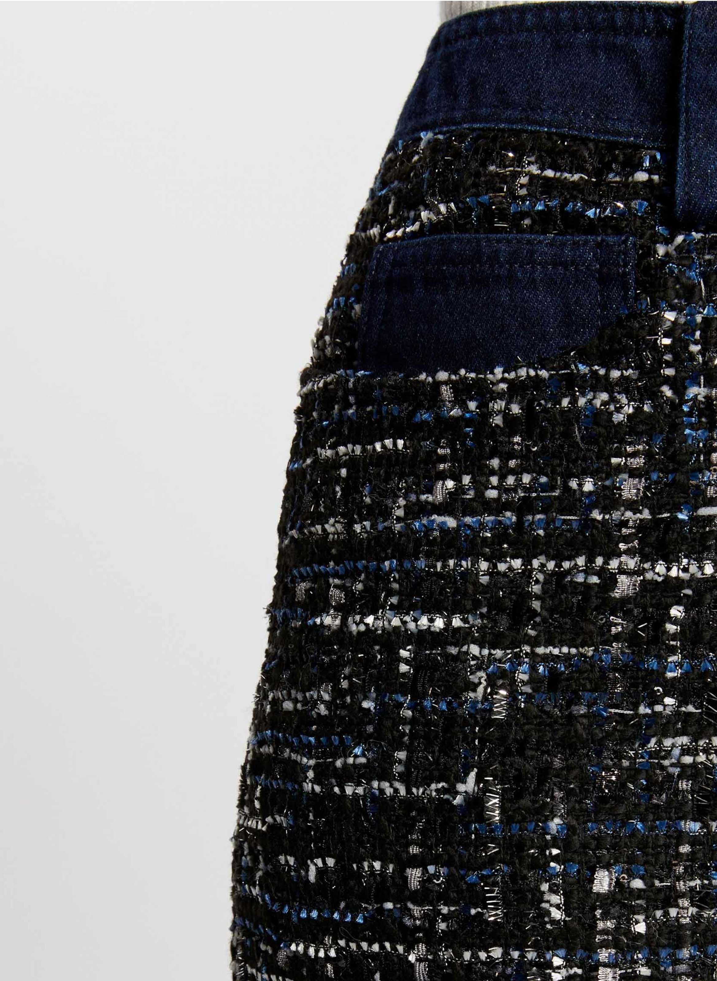 Korte, rechte rok van tweed MORGAN Veelkleurig