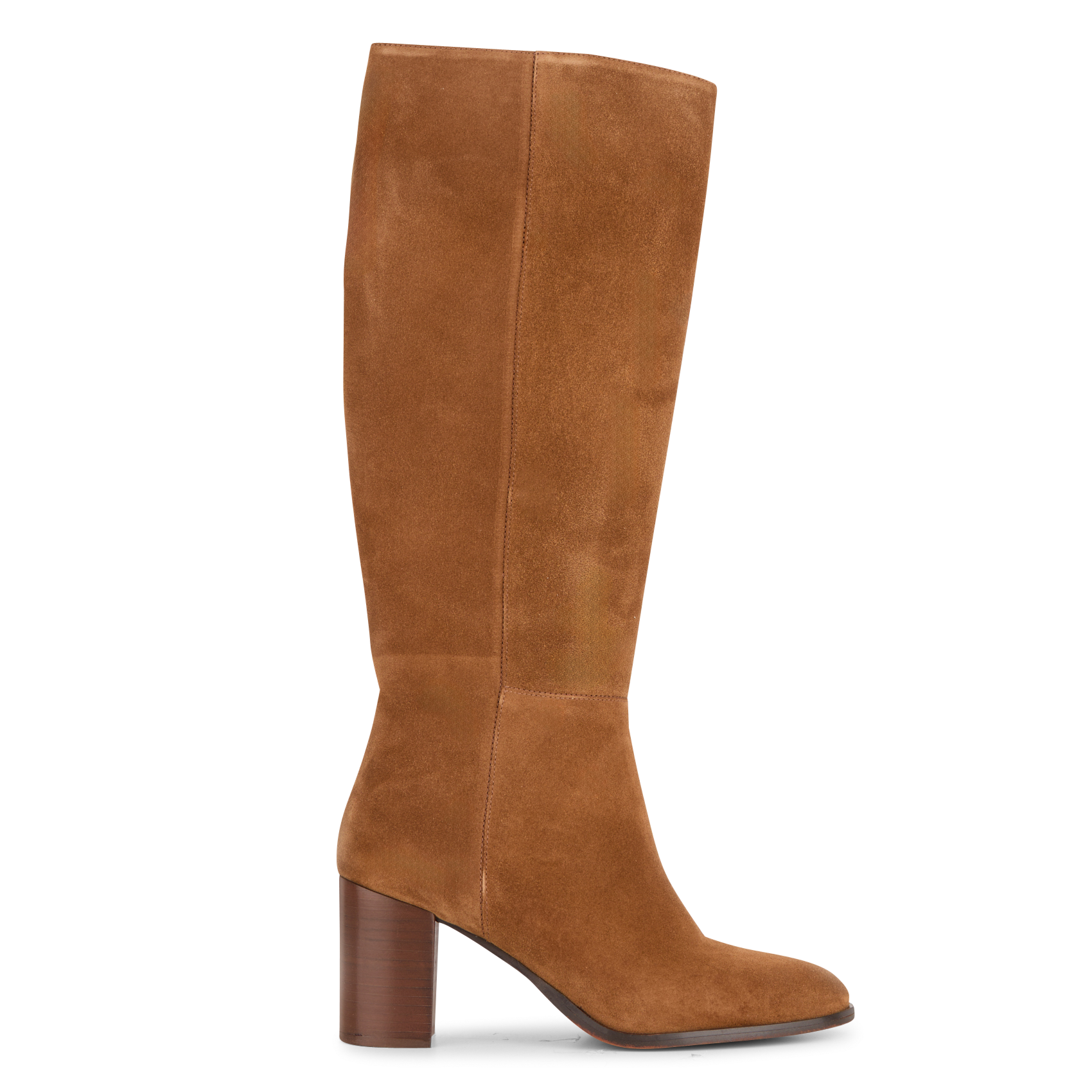 Bottes à talons en cuir velours  MELLOW YELLOW Marron