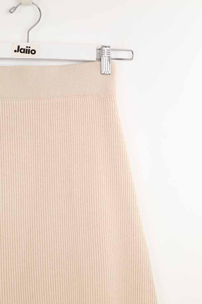 Wool skirt Beige