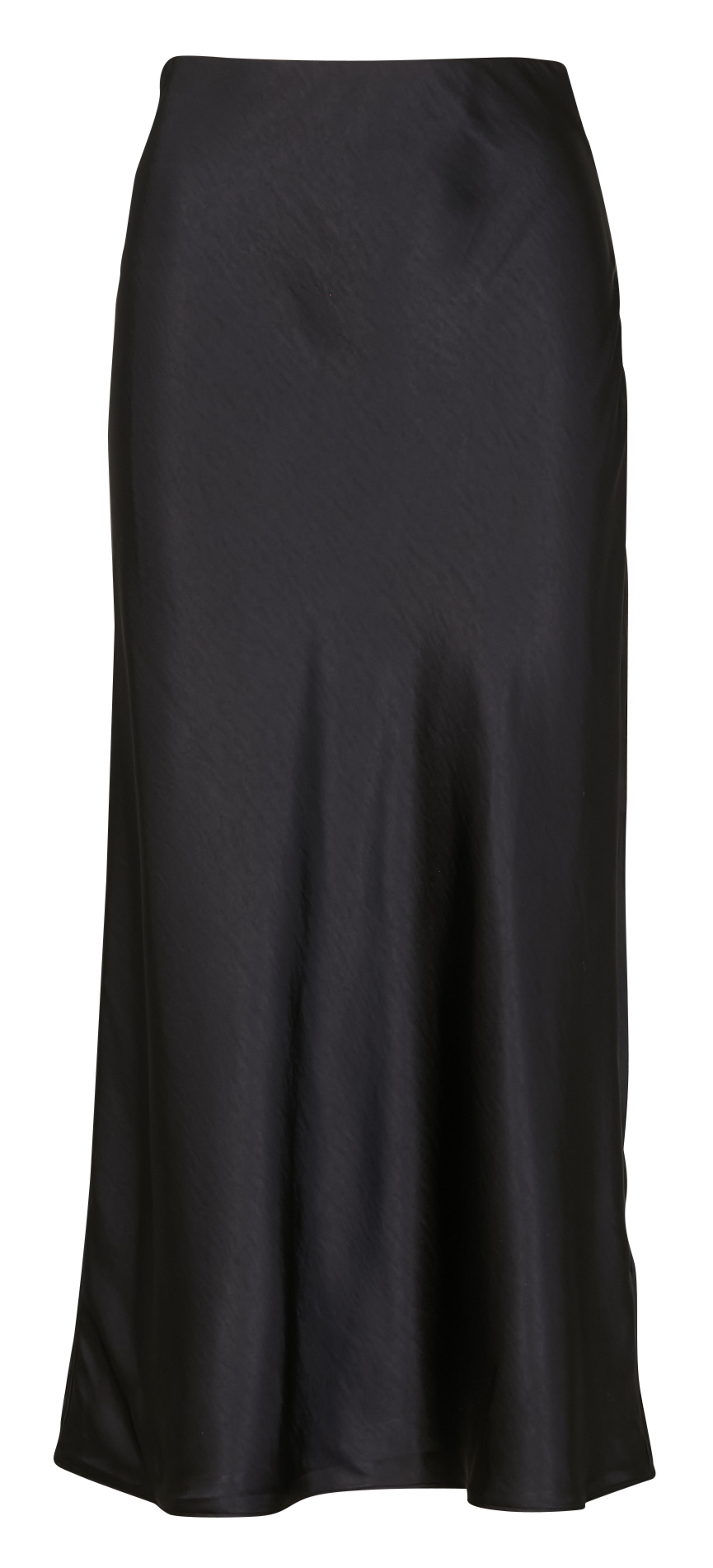 Flared Satin Maxi Skirt IKKS Black