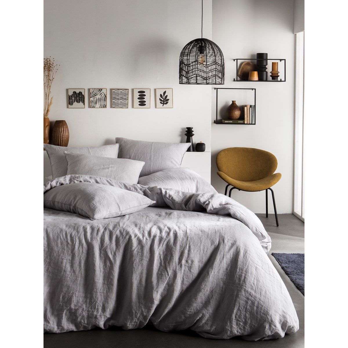 Linen duvet cover TODAY LINGE DE MAISON Grey