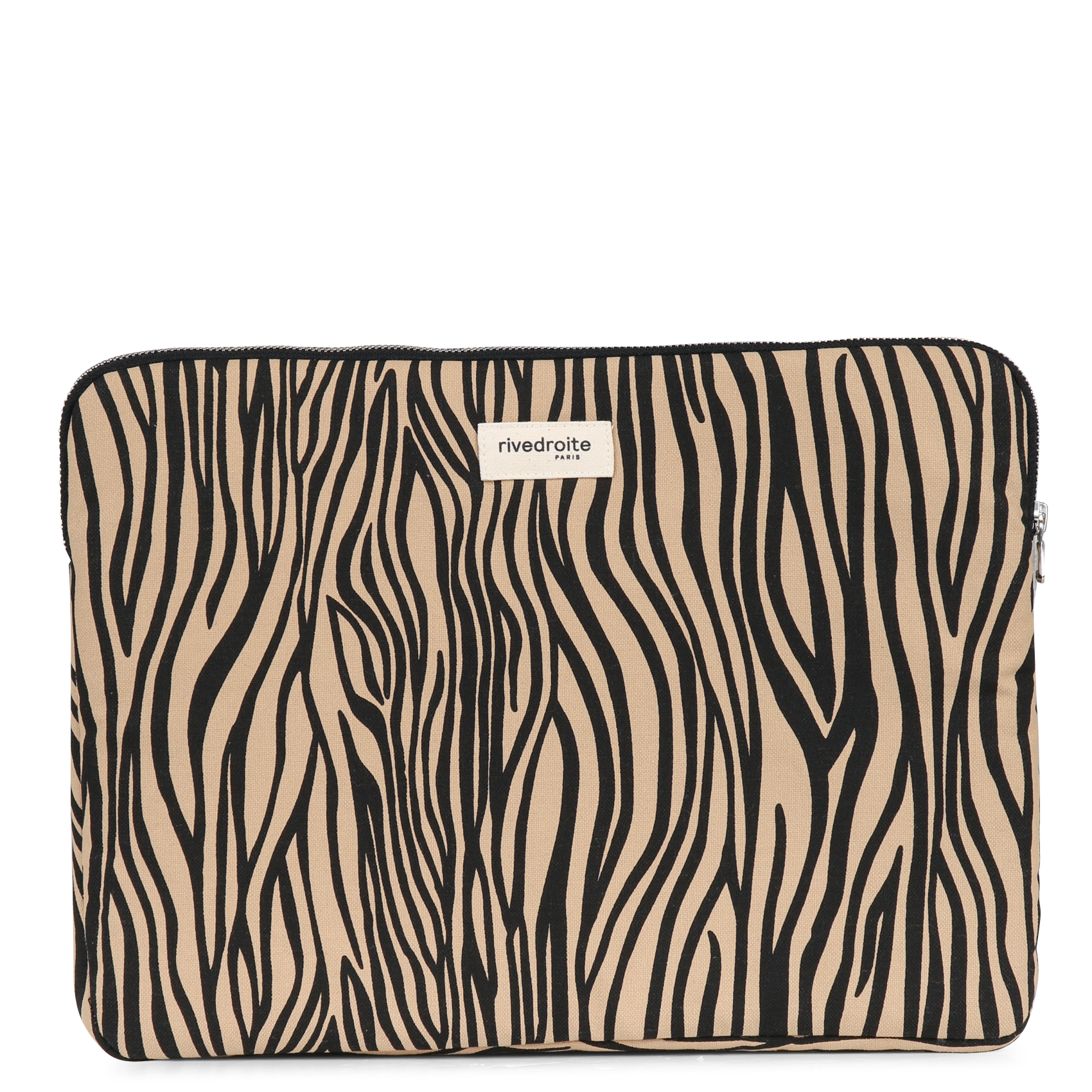 16&quot; patterned laptop sleeve RIVEDROITE PARIS Beige