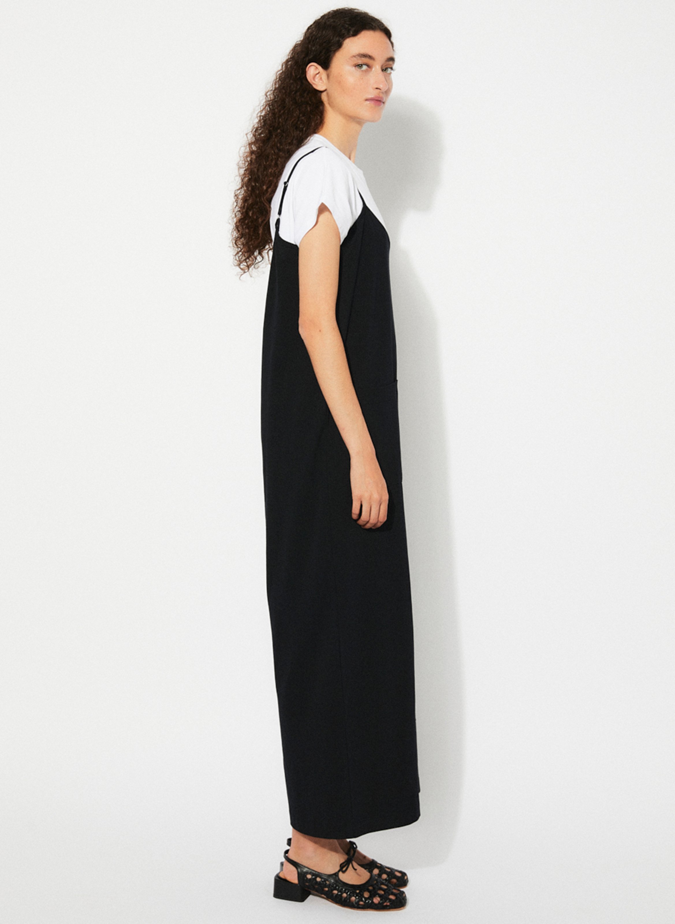 Rechte jumpsuit | katoenblend RITA ROW Zwart