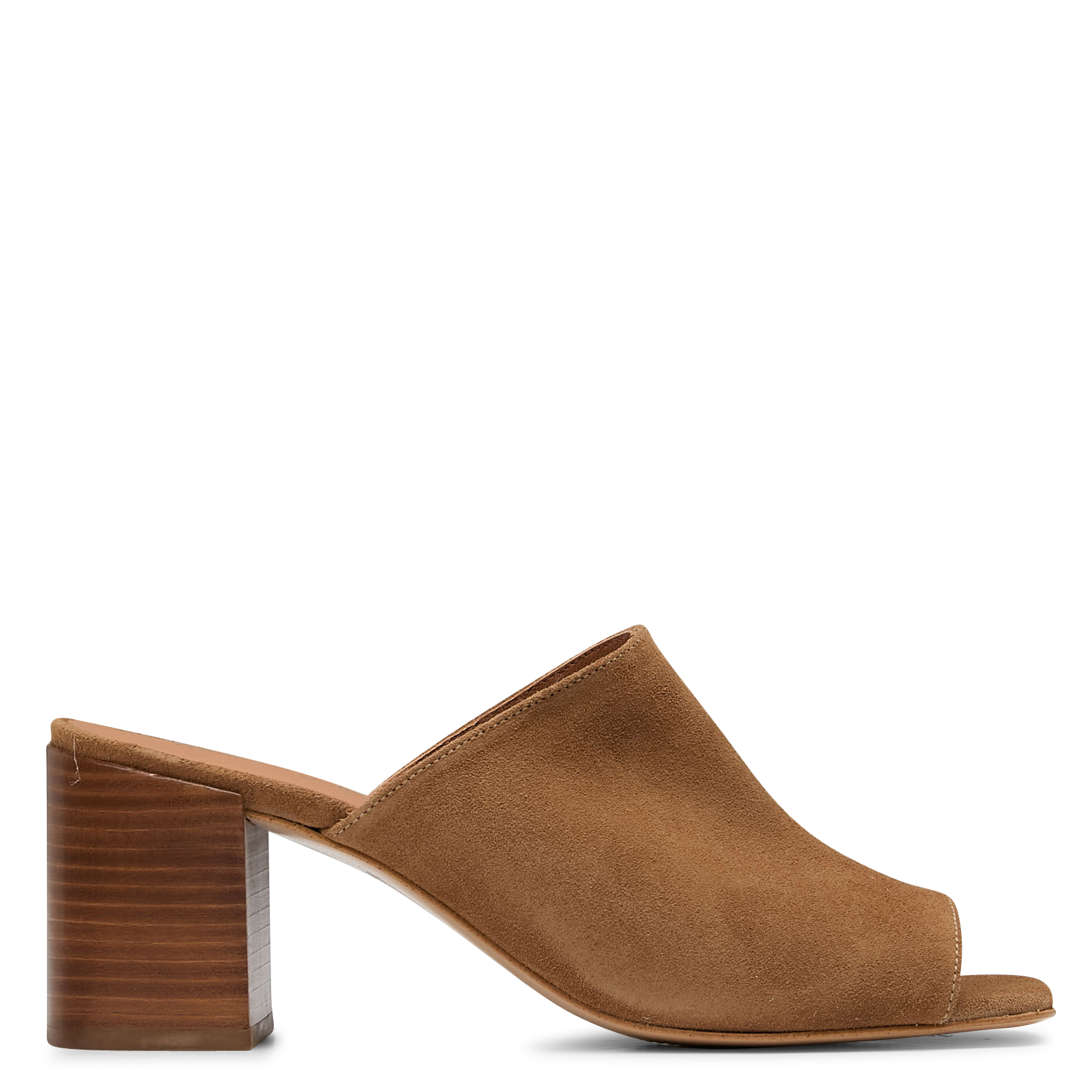 Mules à talon en cuir velours MELLOW YELLOW Beige