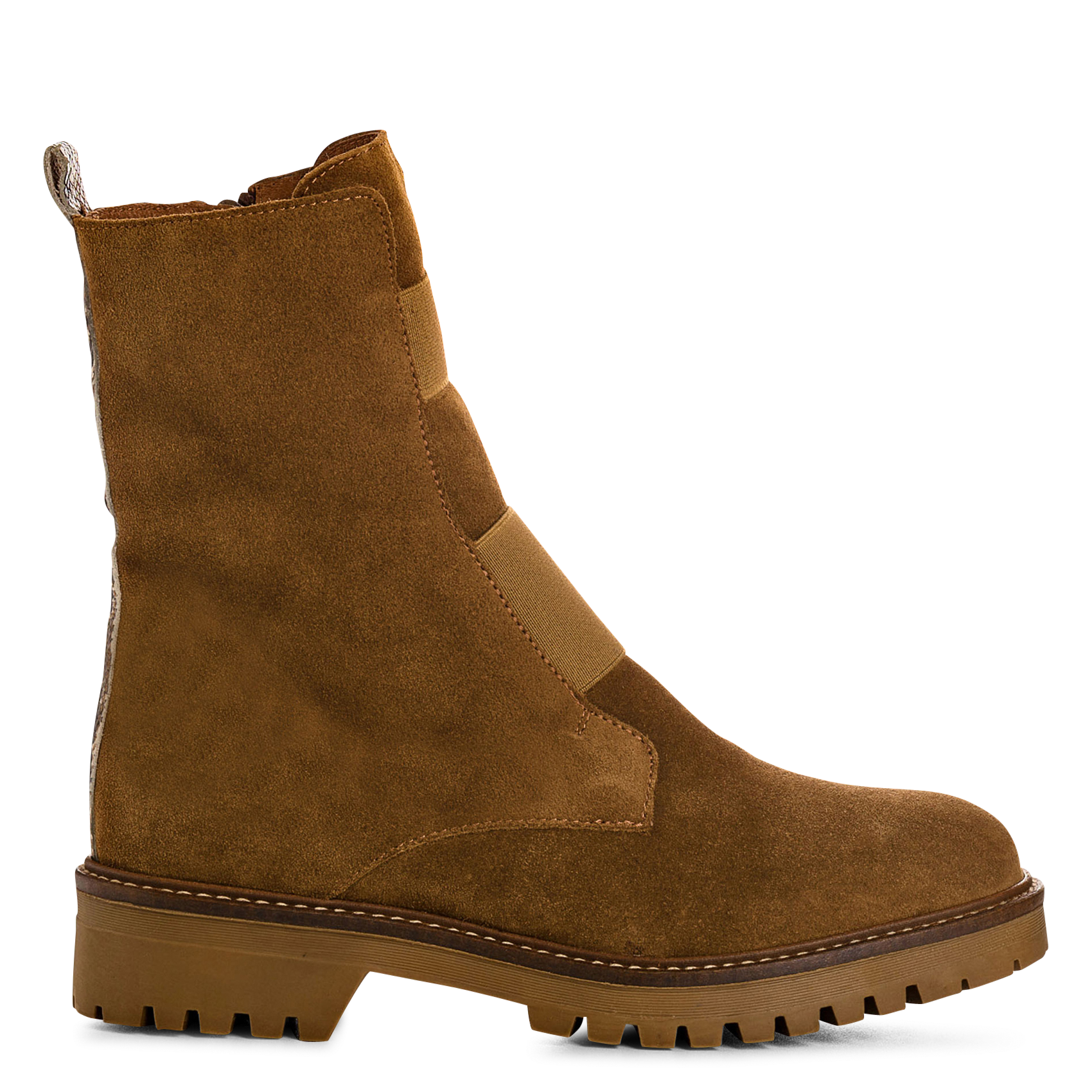 Enkellaarzen van veloursleer REQINS