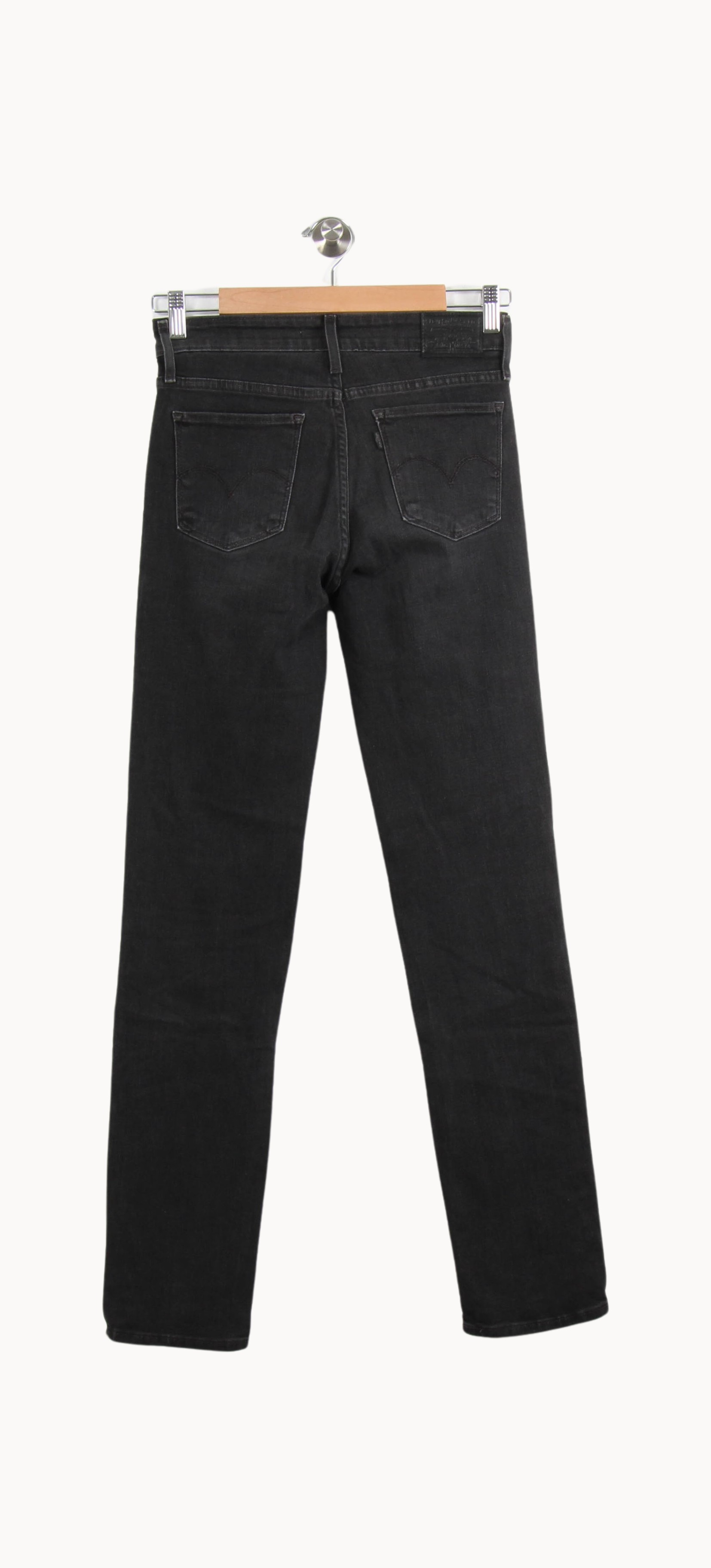 Cropped slim jeans with studs LEVI'S - Seconde main Black