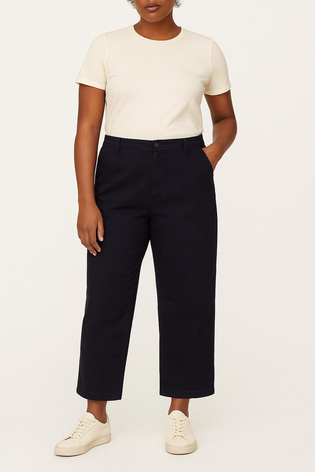 Cropped slim jeans with studs COMPTOIR DES COTONNIERS - Seconde main Blue