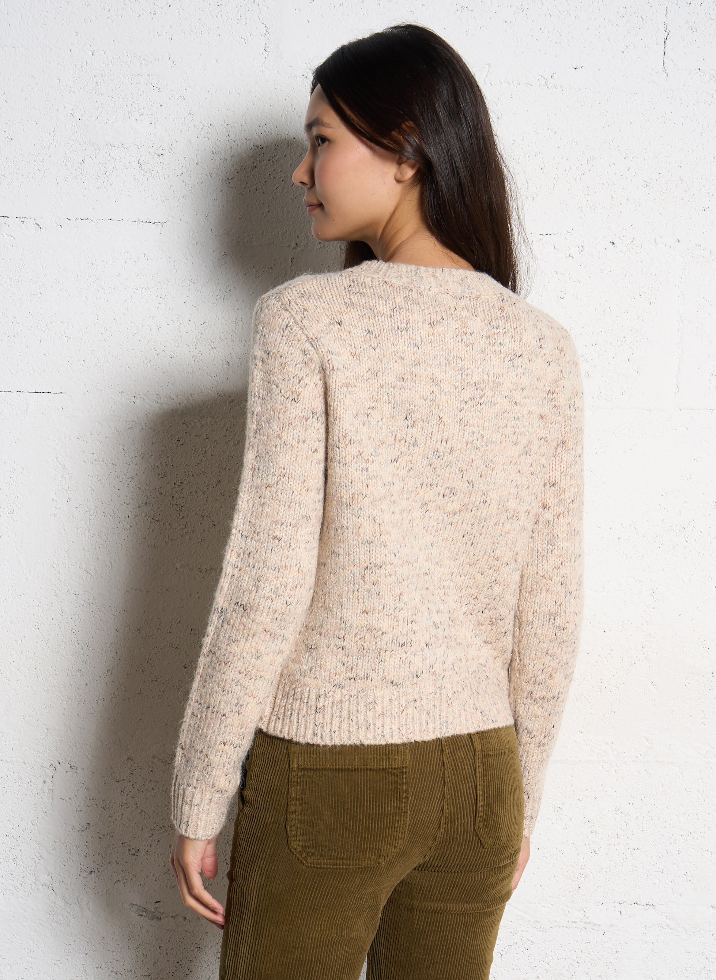 Round-neck cardigan MAISON 123 White