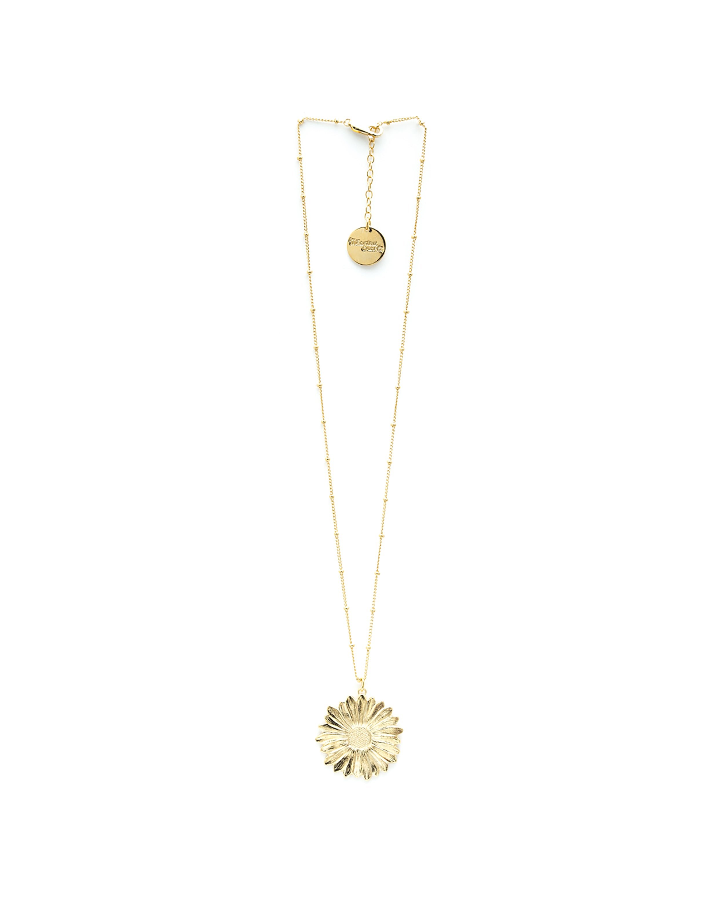 THÉIA - silver-plated flower necklace MONSIEUR SIMONE Golden