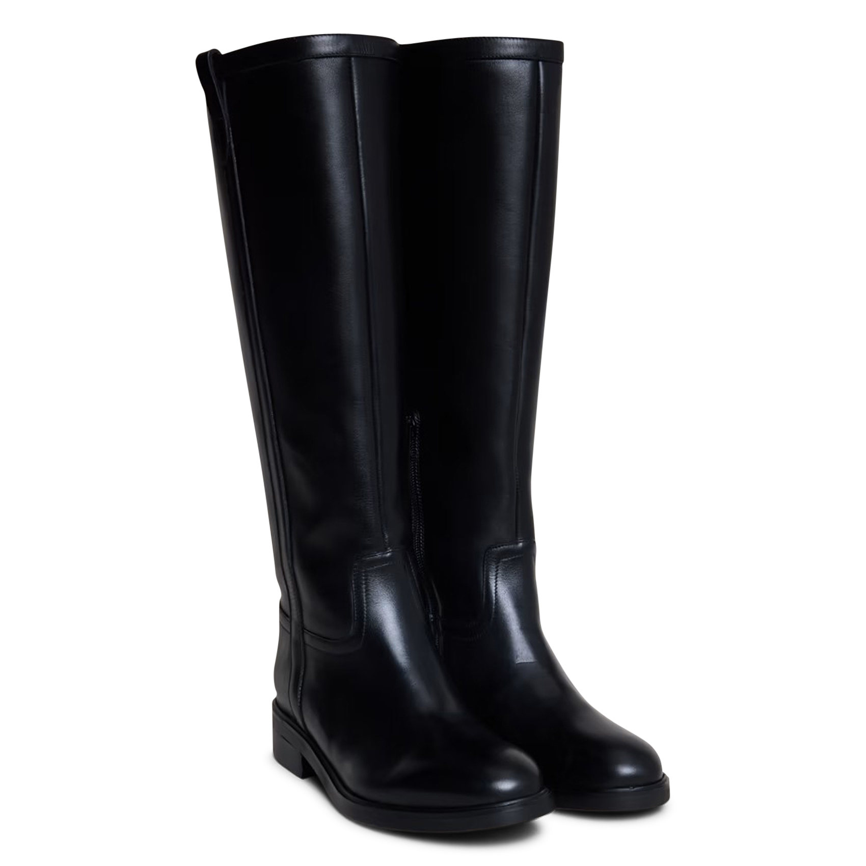Leather riding boots JONAK Black