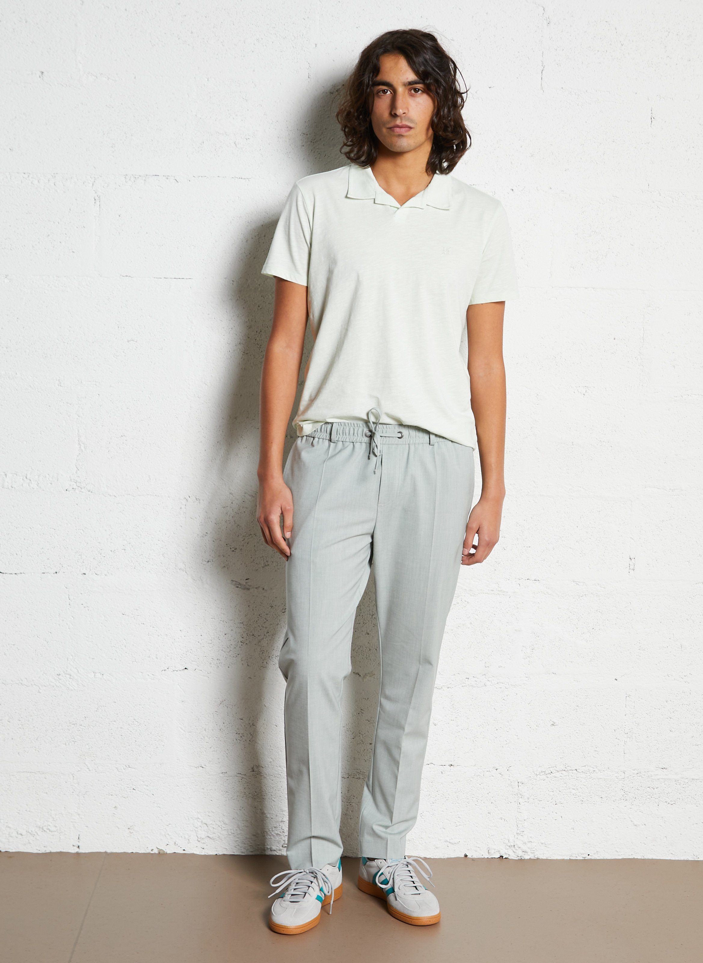 Polo manches courtes uni IKKS Vert