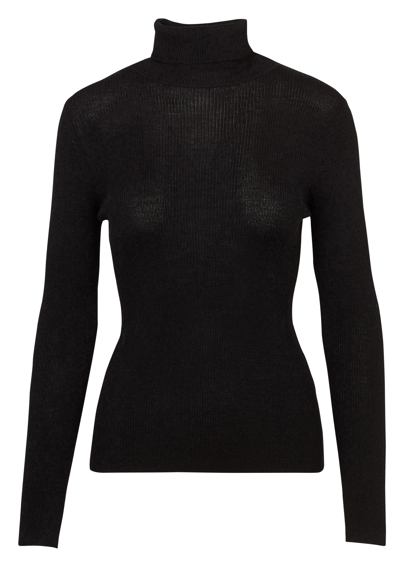 Pull cintré col roulé en laine mélangée KOOKAI Noir